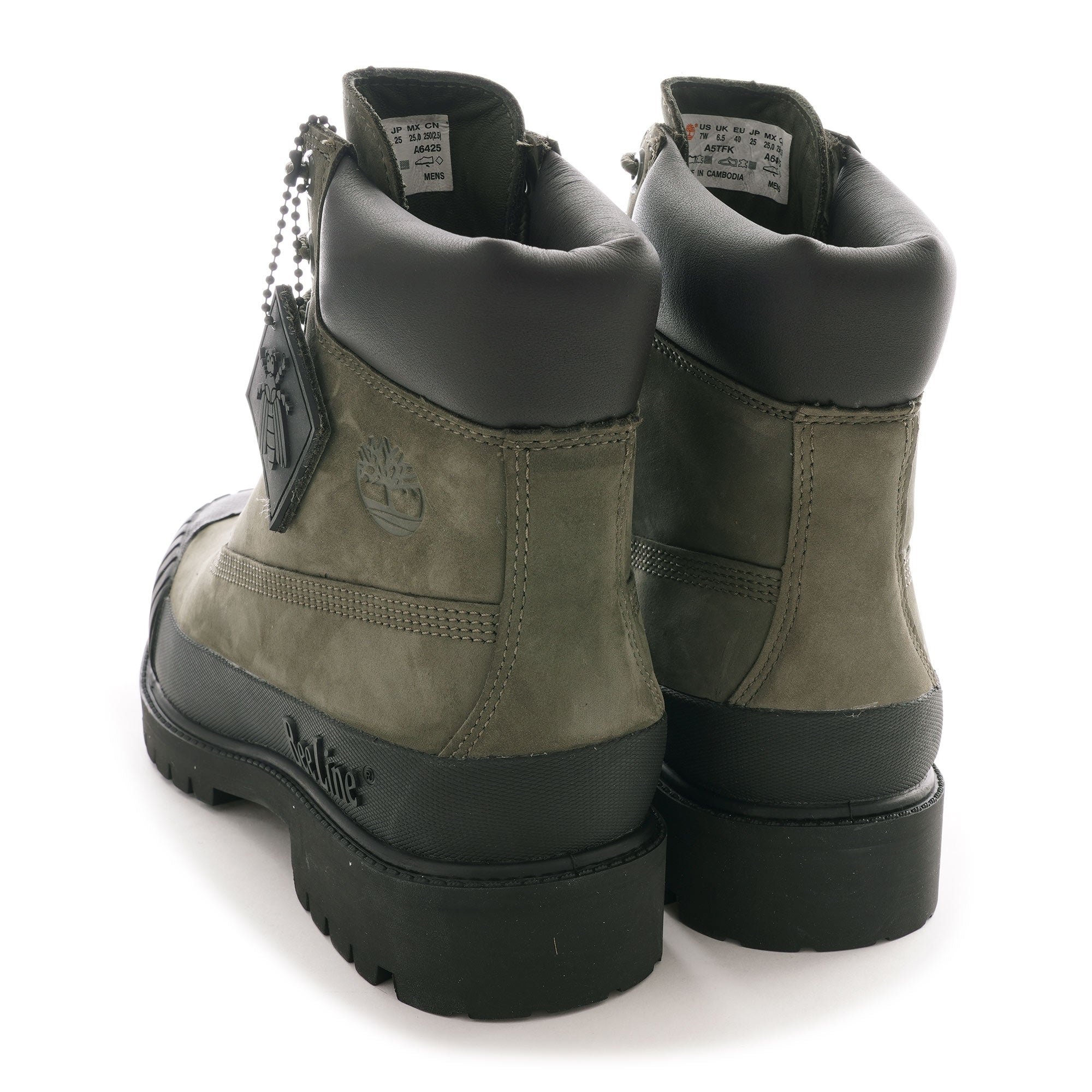 x Beeline Premium 6 Inch Waterproof Boot - Green/Black