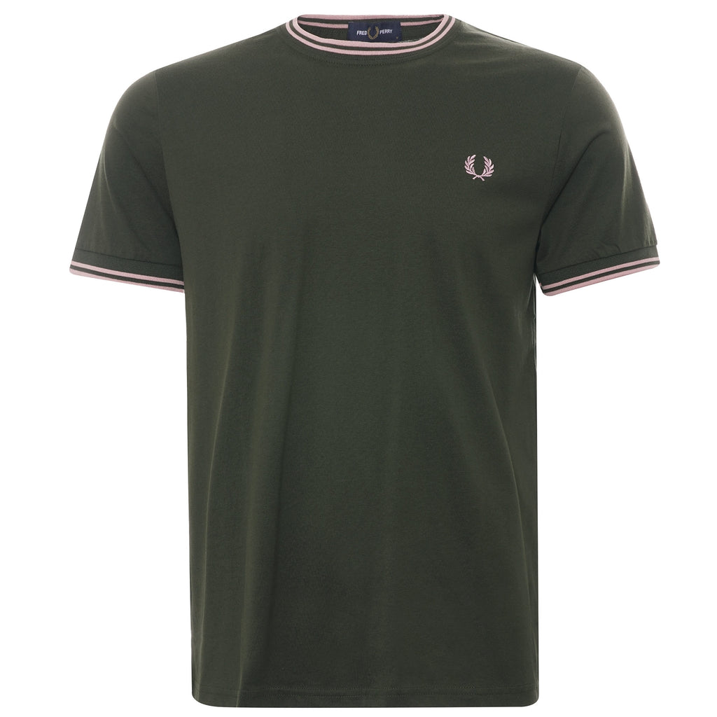 Fred Perry Twin Tipped T-Shirt - Hunting Green