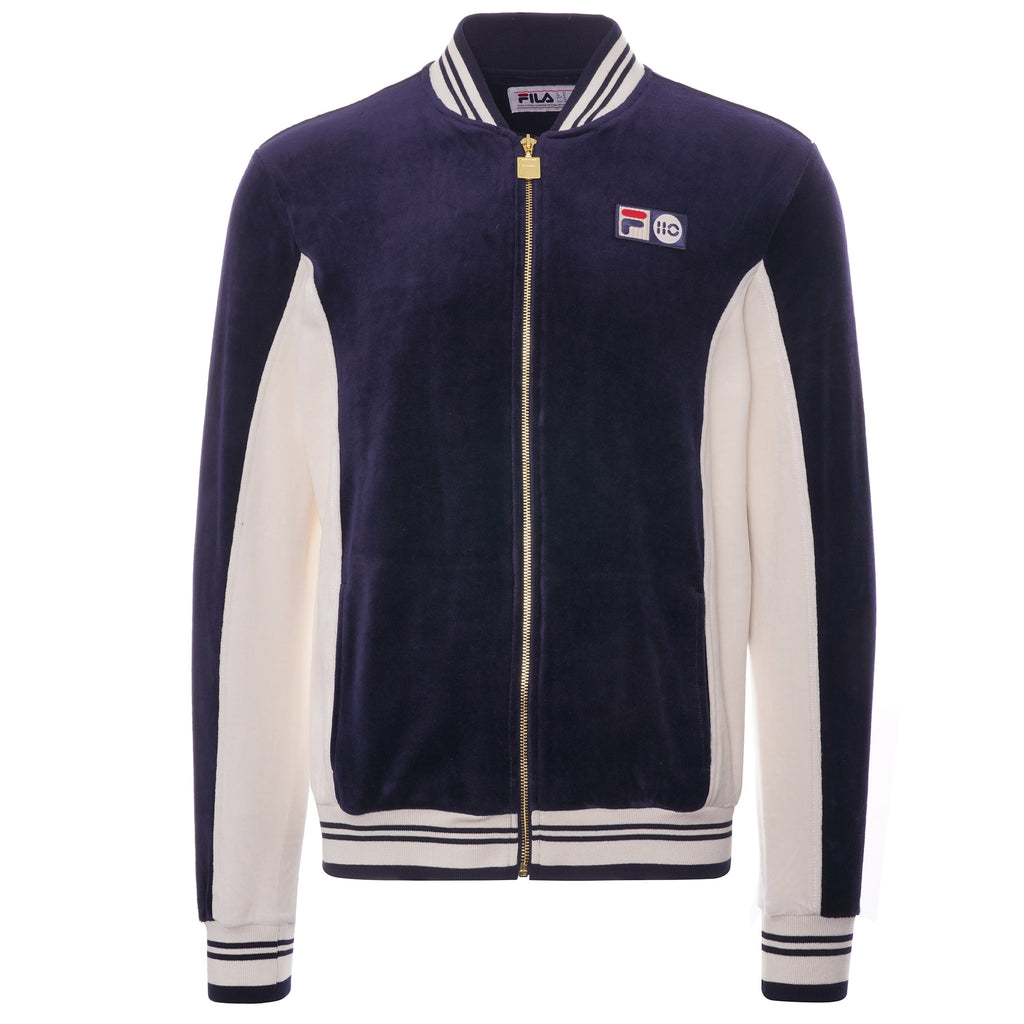 Fila Vintage 110 Velour Soter Track Top - Peacoat