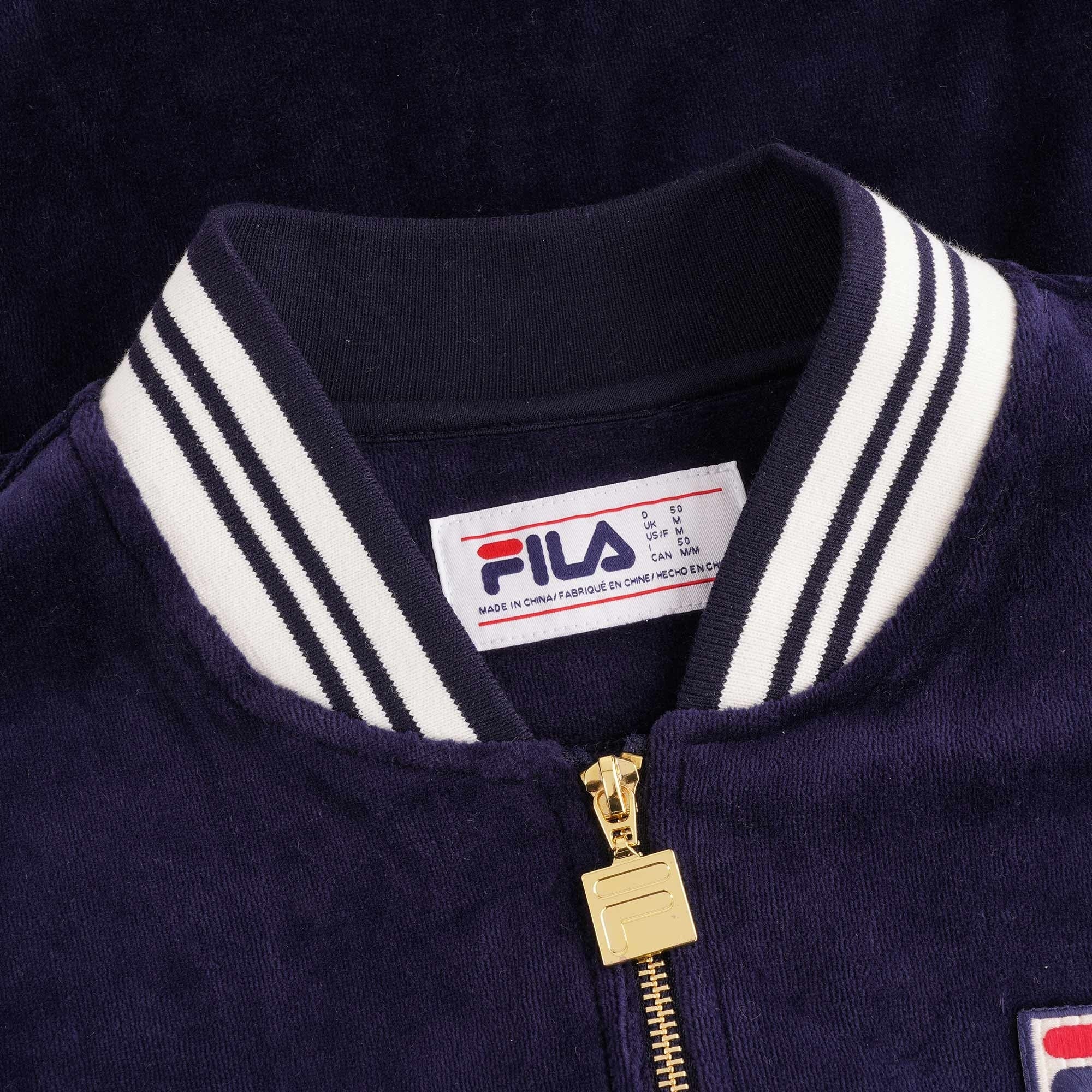 110 Velour Soter Track Top - Peacoat