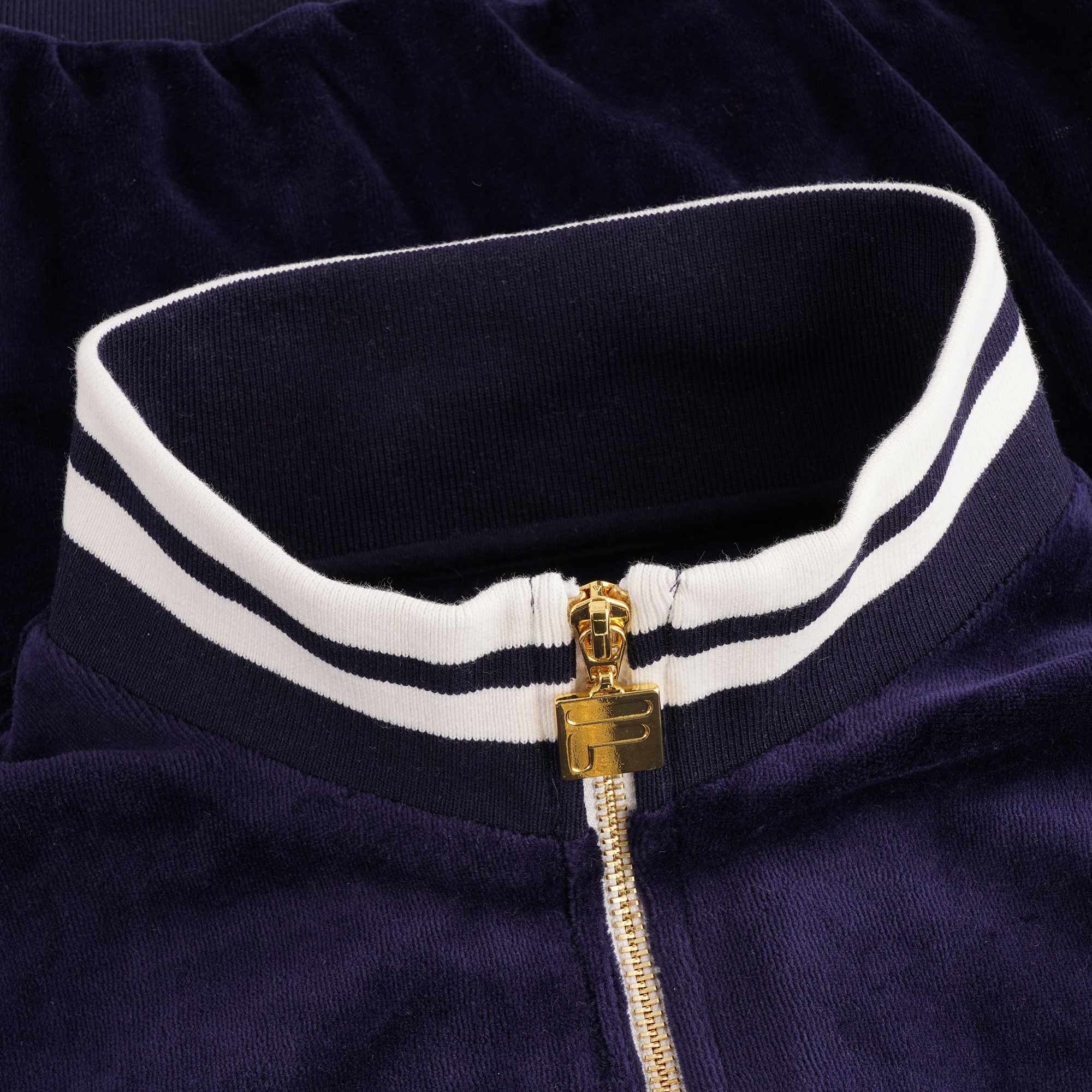 110 Velour Talos Track Top - Peacoat