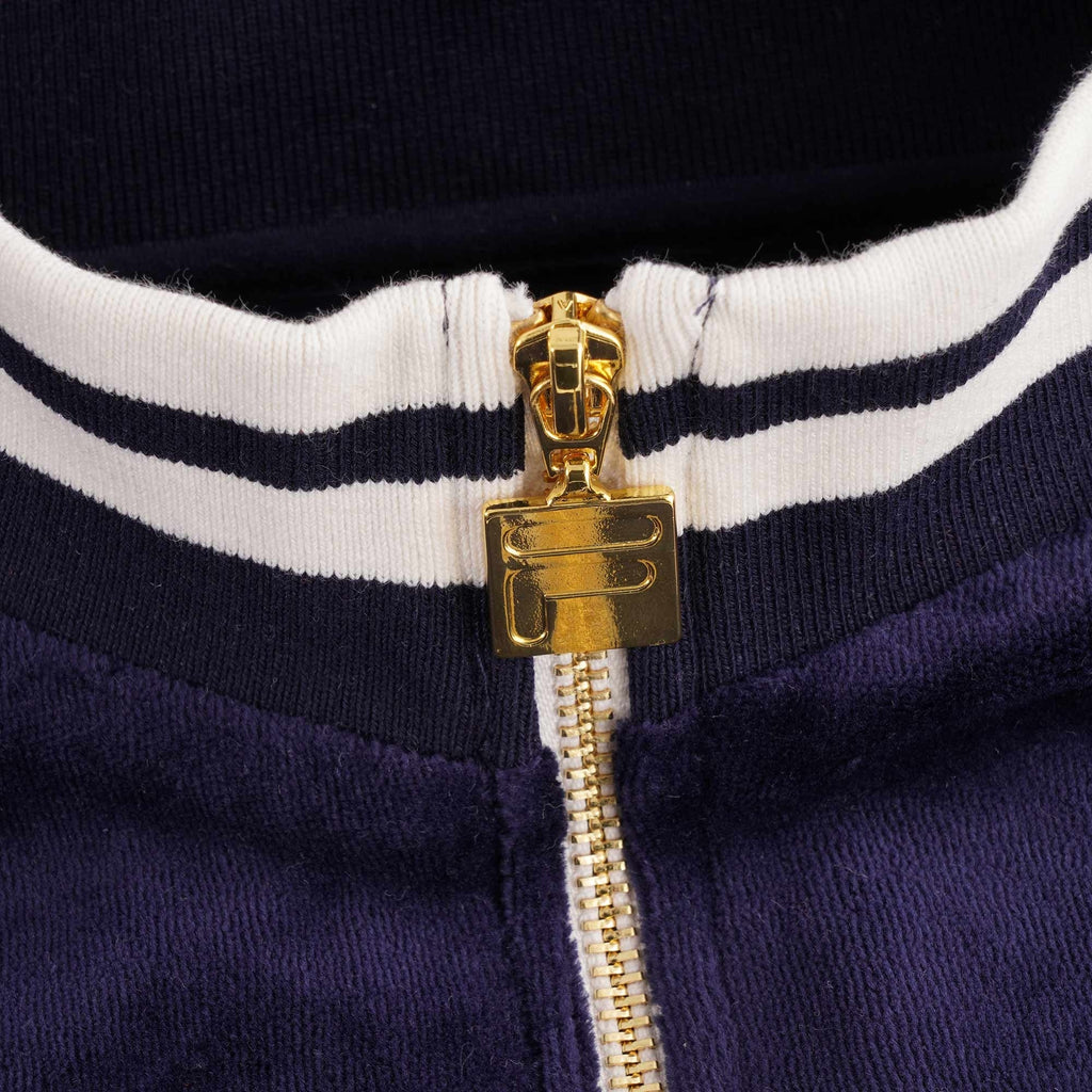 Fila Vintage 110 Velour Talos Track Top - Peacoat
