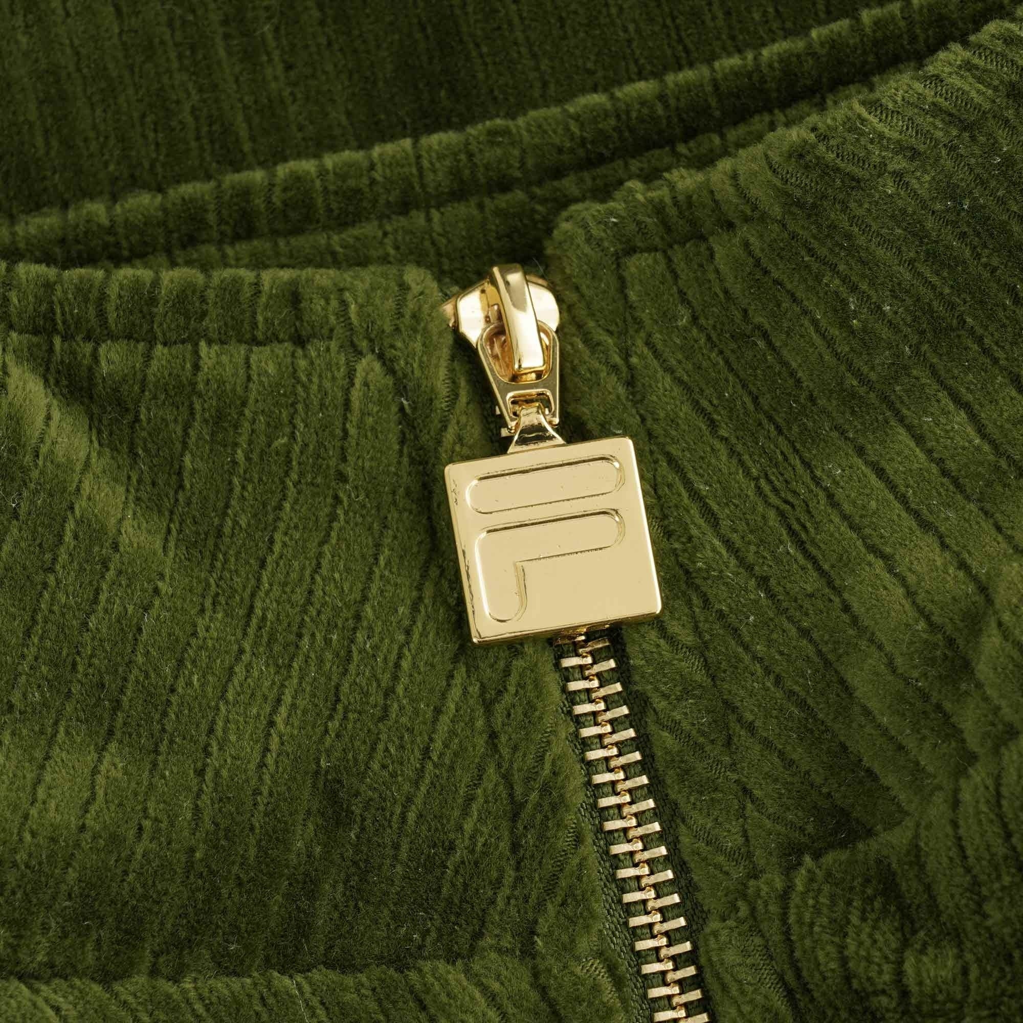 110 Velour Dionysus Track Top - Chive