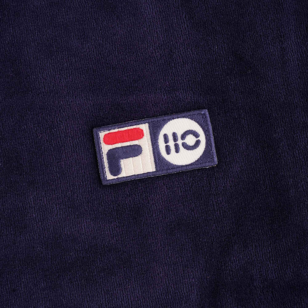 Fila Vintage 110 Velour Hugh T-Shirt - Peacoat