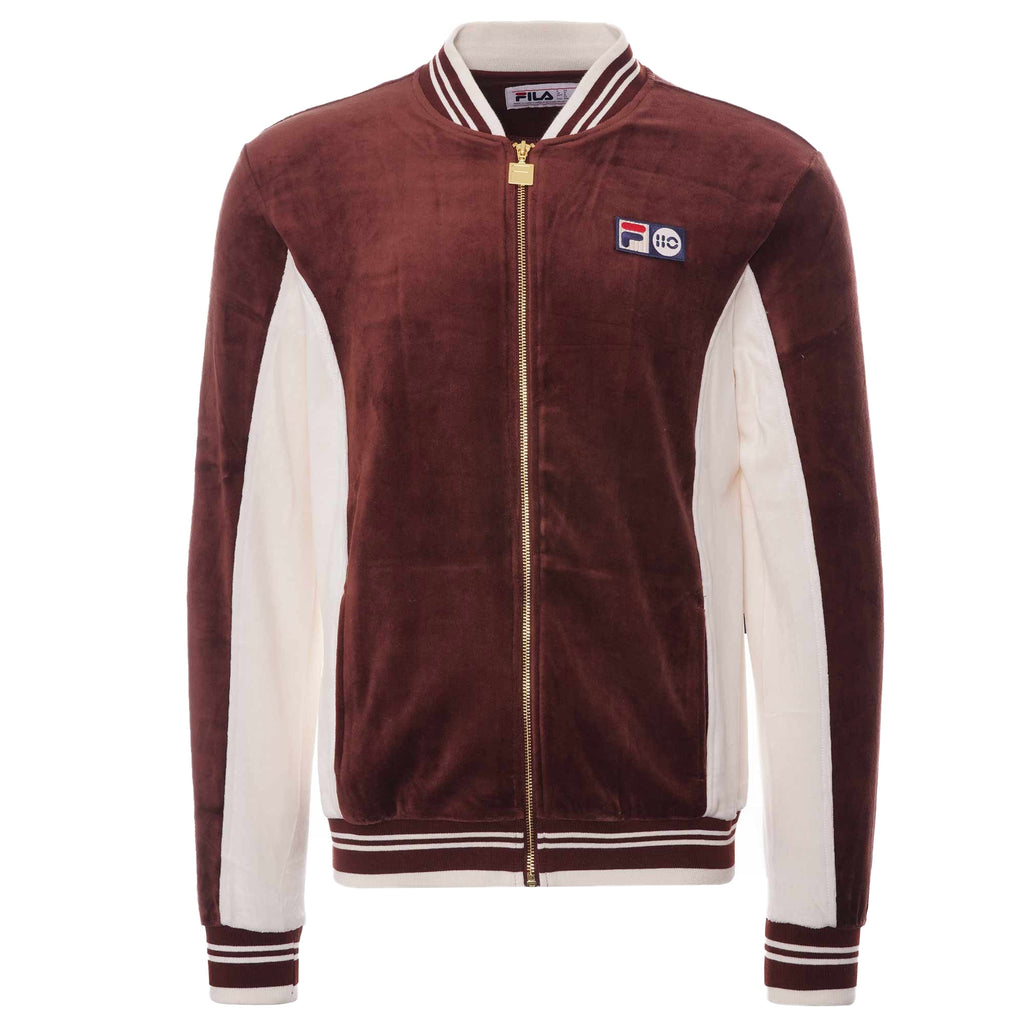 Fila Vintage 110 Velour Soter Track Top - Rum Raisin