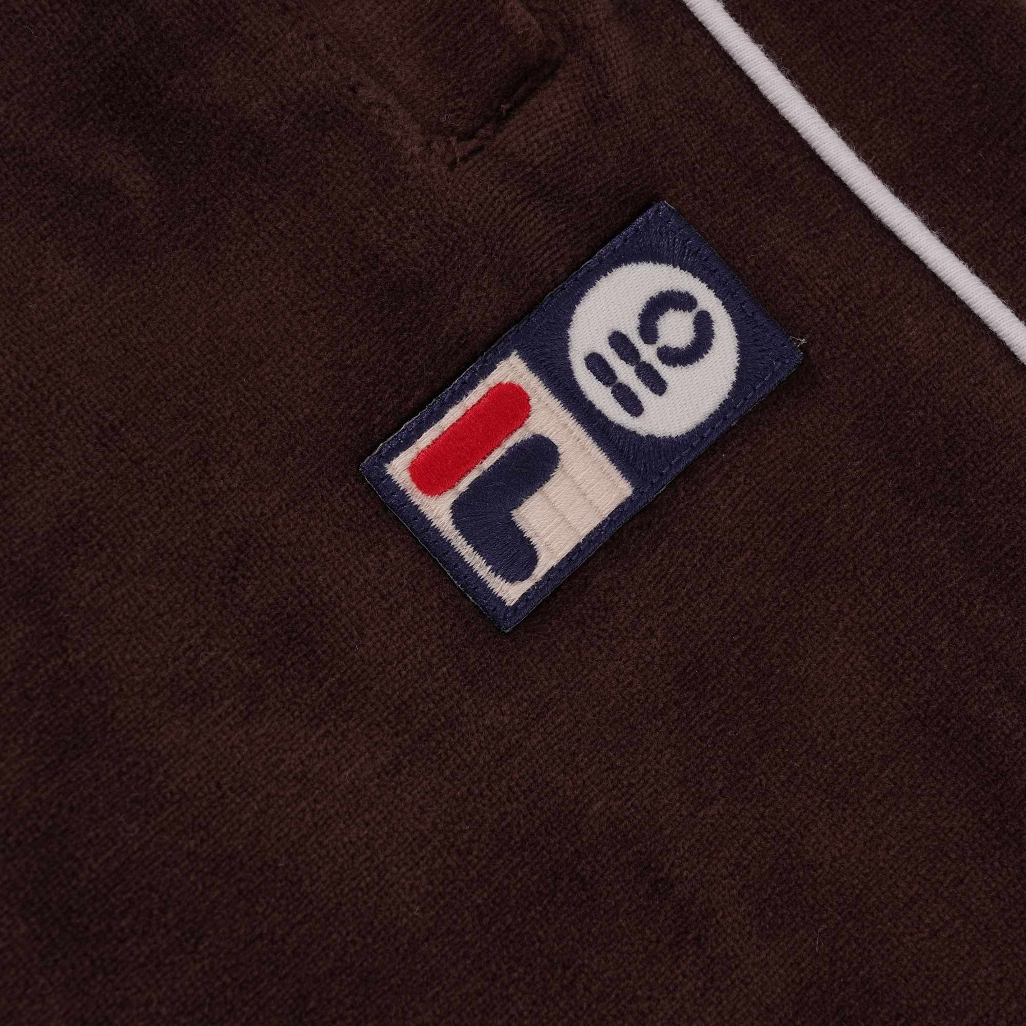 110 Velour Helios Track Pants - Rum Raisin