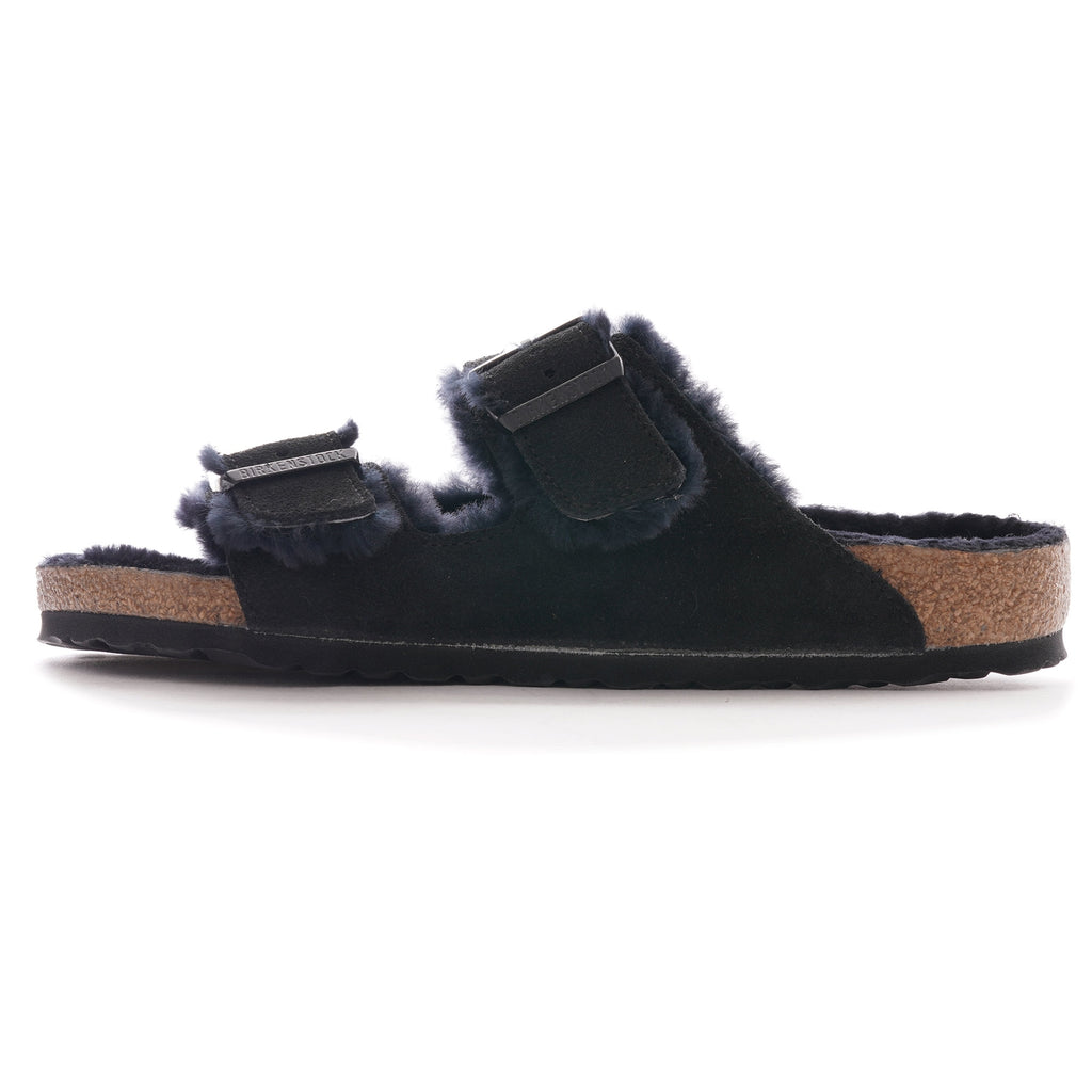 Birkenstock Arizona Shearling Suede Leather - Black