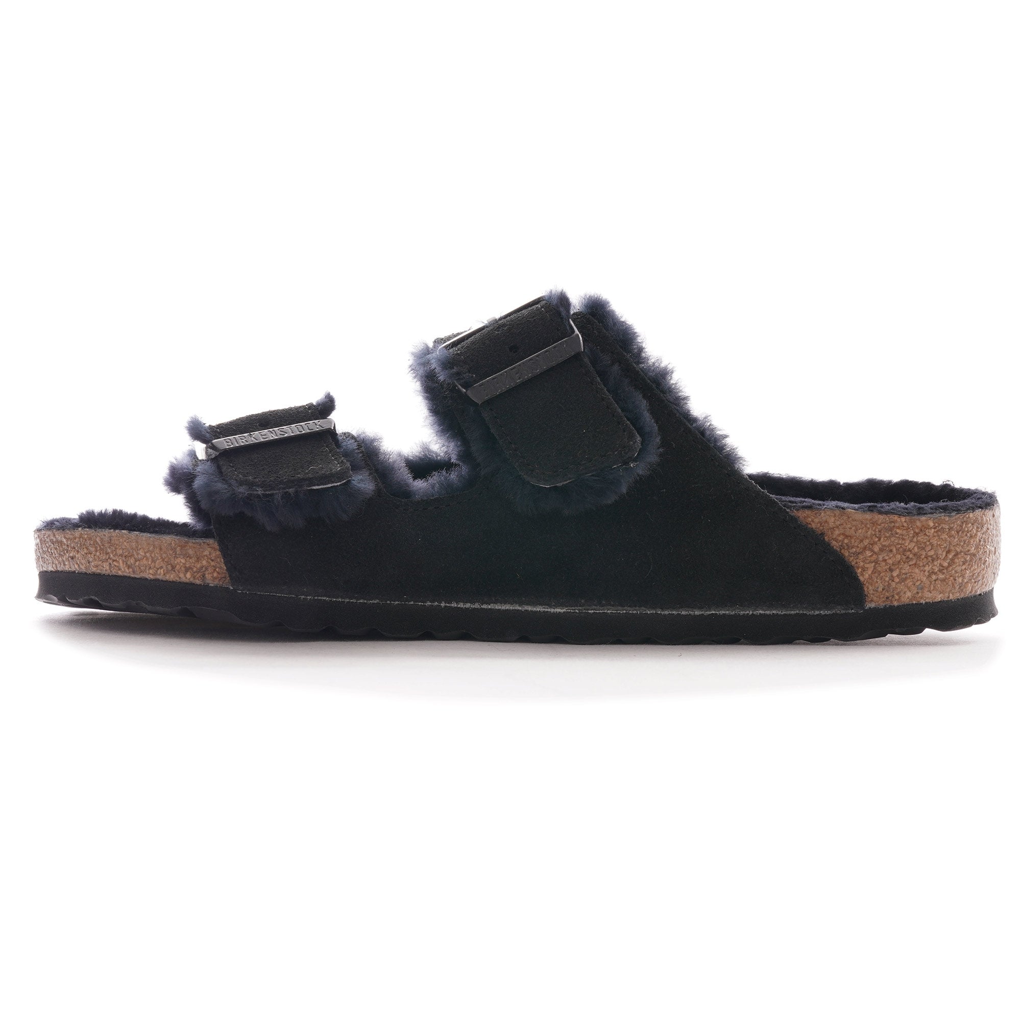 Birkenstock Arizona Shearling Suede Leather - Black