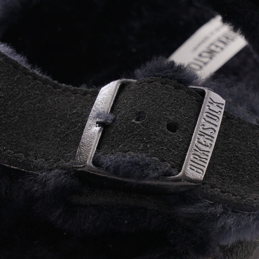 Birkenstock Arizona Shearling Suede Leather - Black