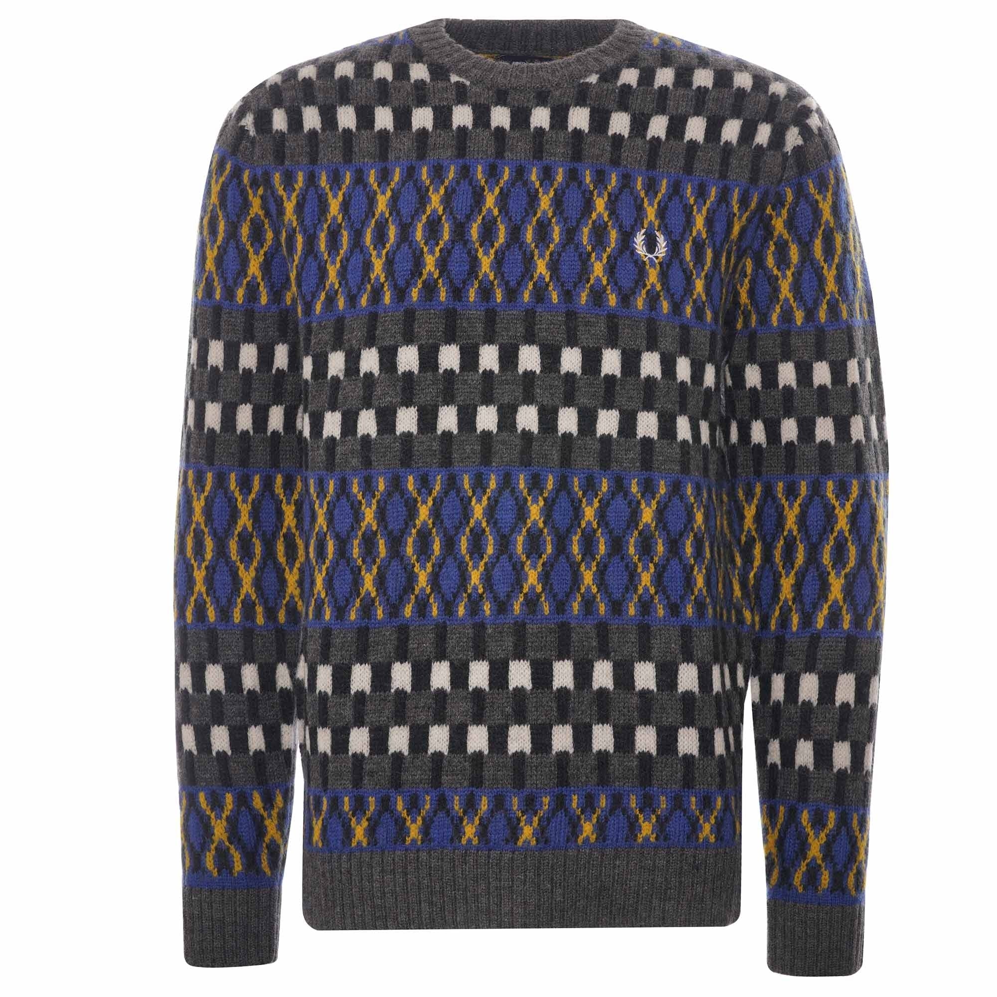 Fred Perry Fair Isle British Wool Jumper - 1964 Royal