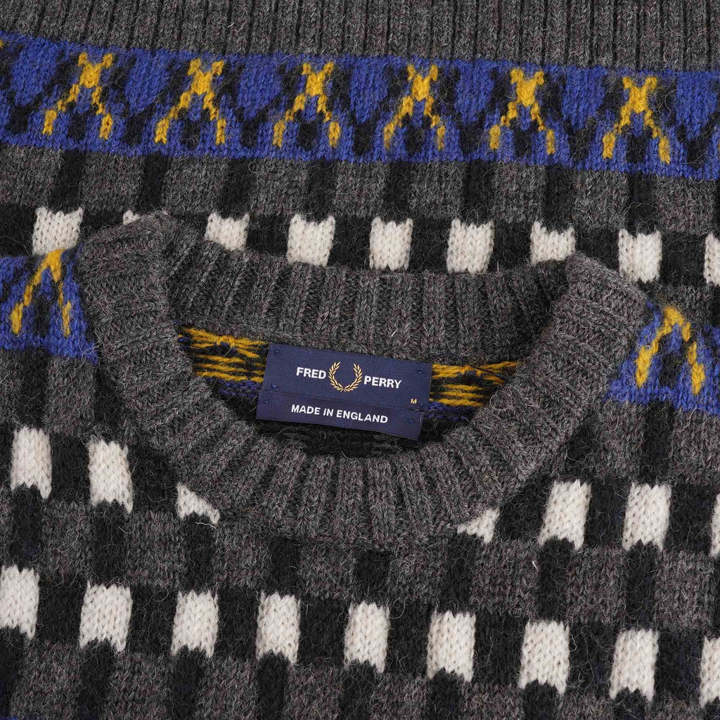 Fred Perry Fair Isle British Wool Jumper - 1964 Royal