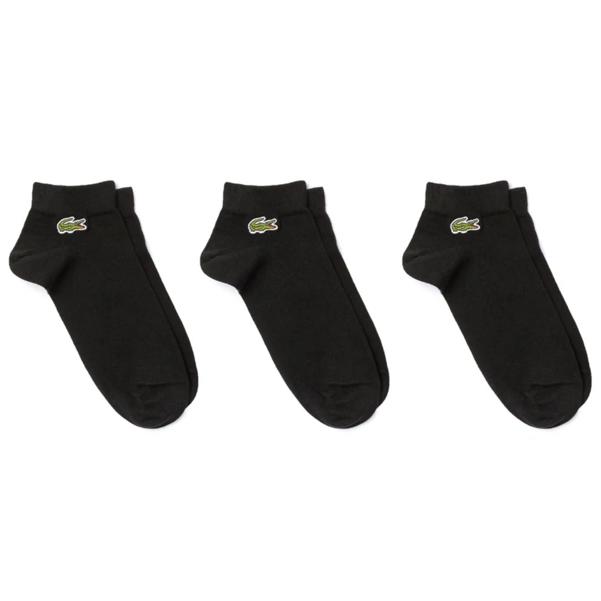 Lacoste Low-Cut Socks Three-Pack - Black