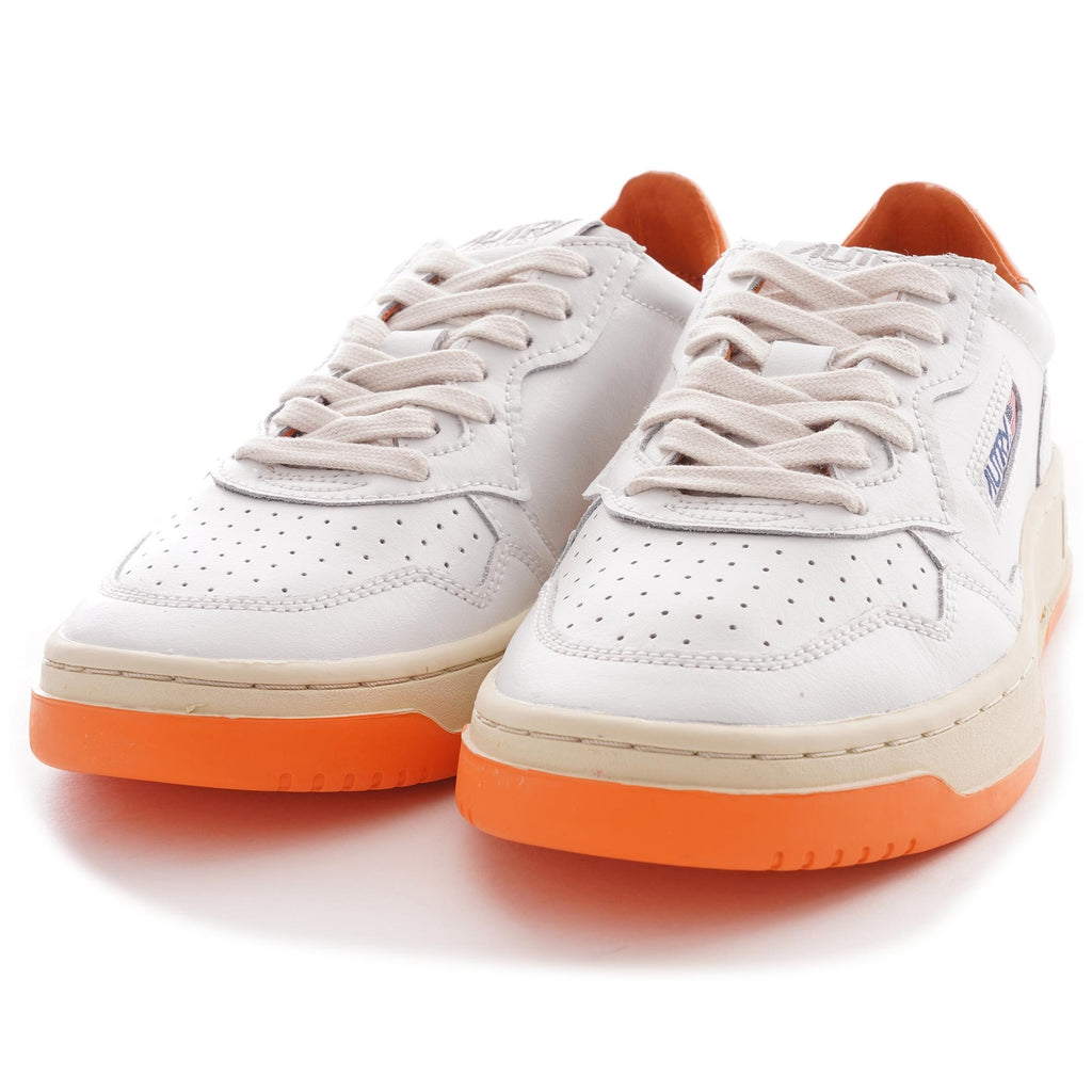 Autry Medalist Low - White/Orange