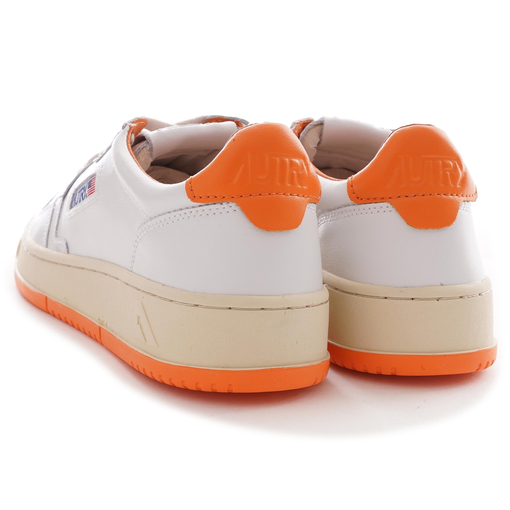 Autry Medalist Low - White/Orange