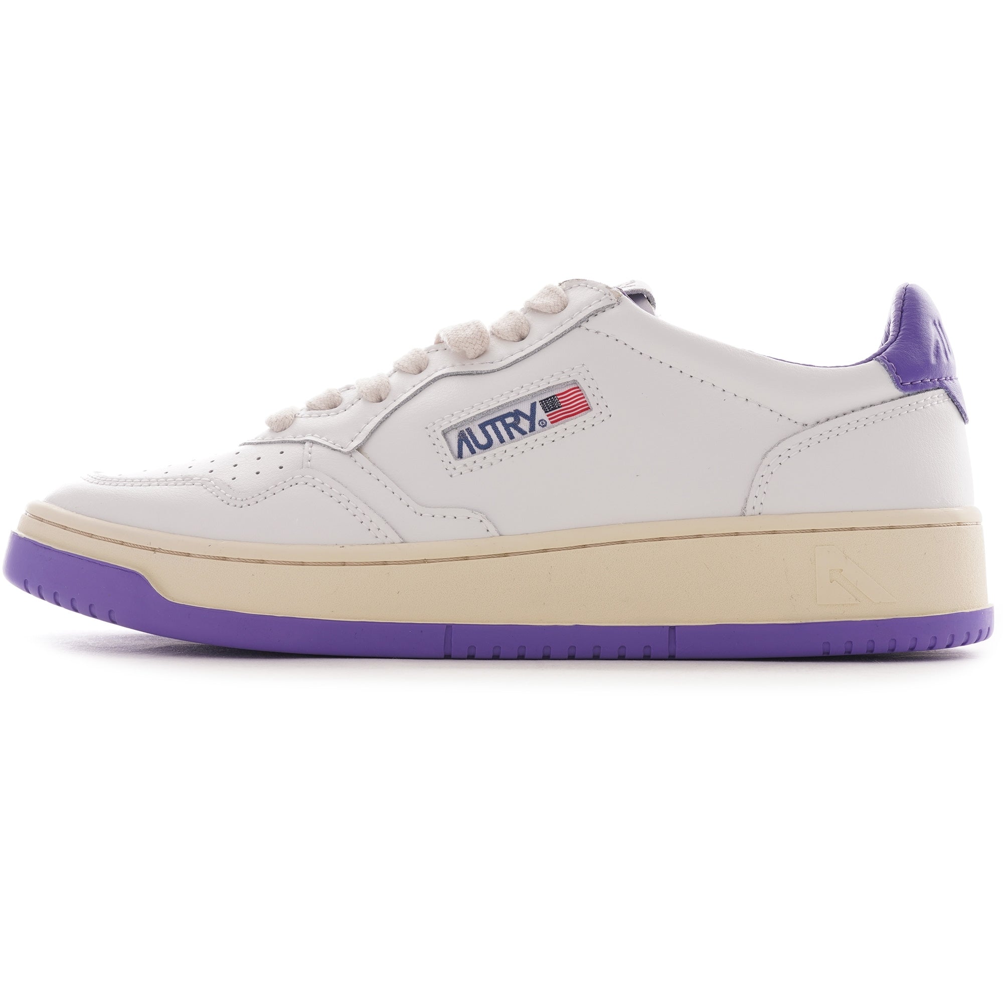 Autry Medalist Low - White/Purple