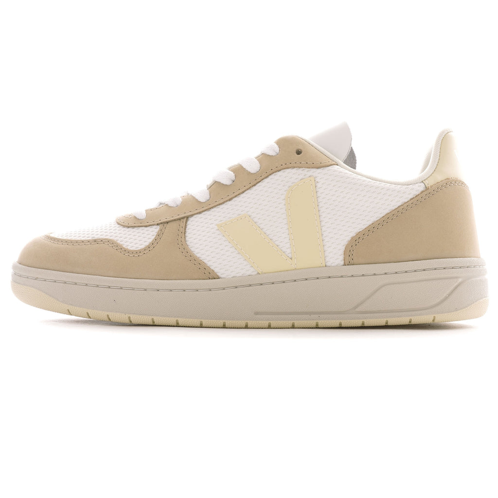 Veja Womens V-10 B-Mesh - White/Butter/Almond