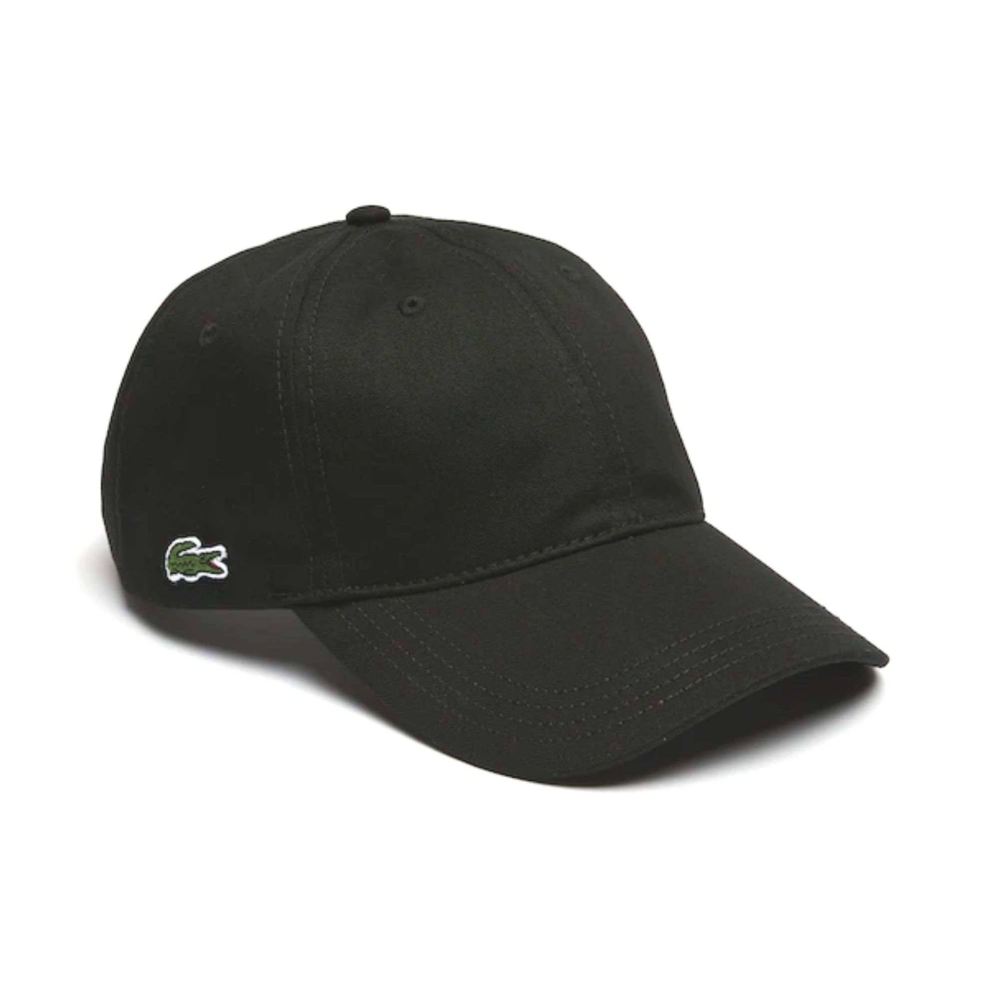 Lacoste Contrast Strap Cotton Cap - Black