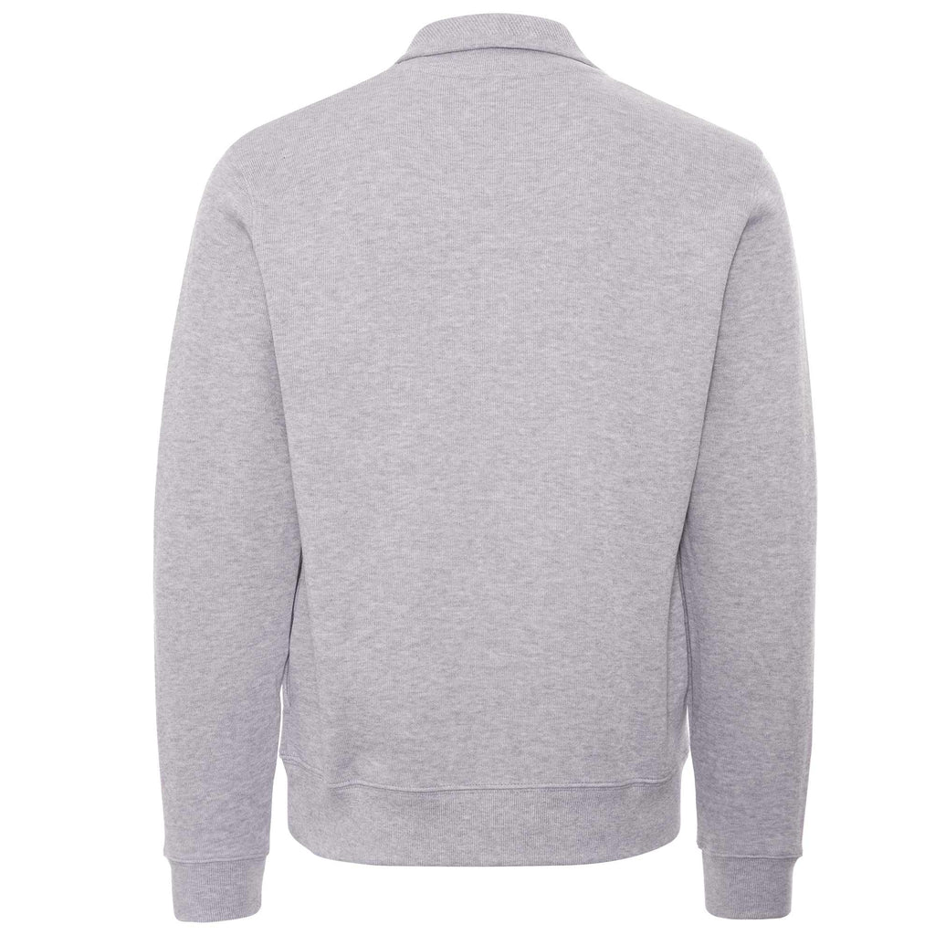 1/4 Zip Stand-Up Collar Sweatshirt - Grey