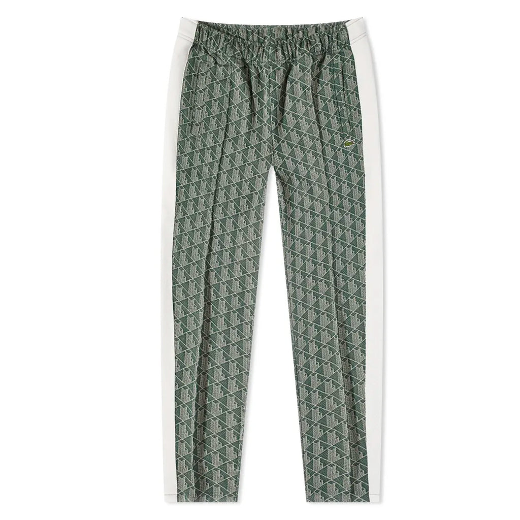 Lacoste Diamond Geometric Track Pant - Vert/Beige