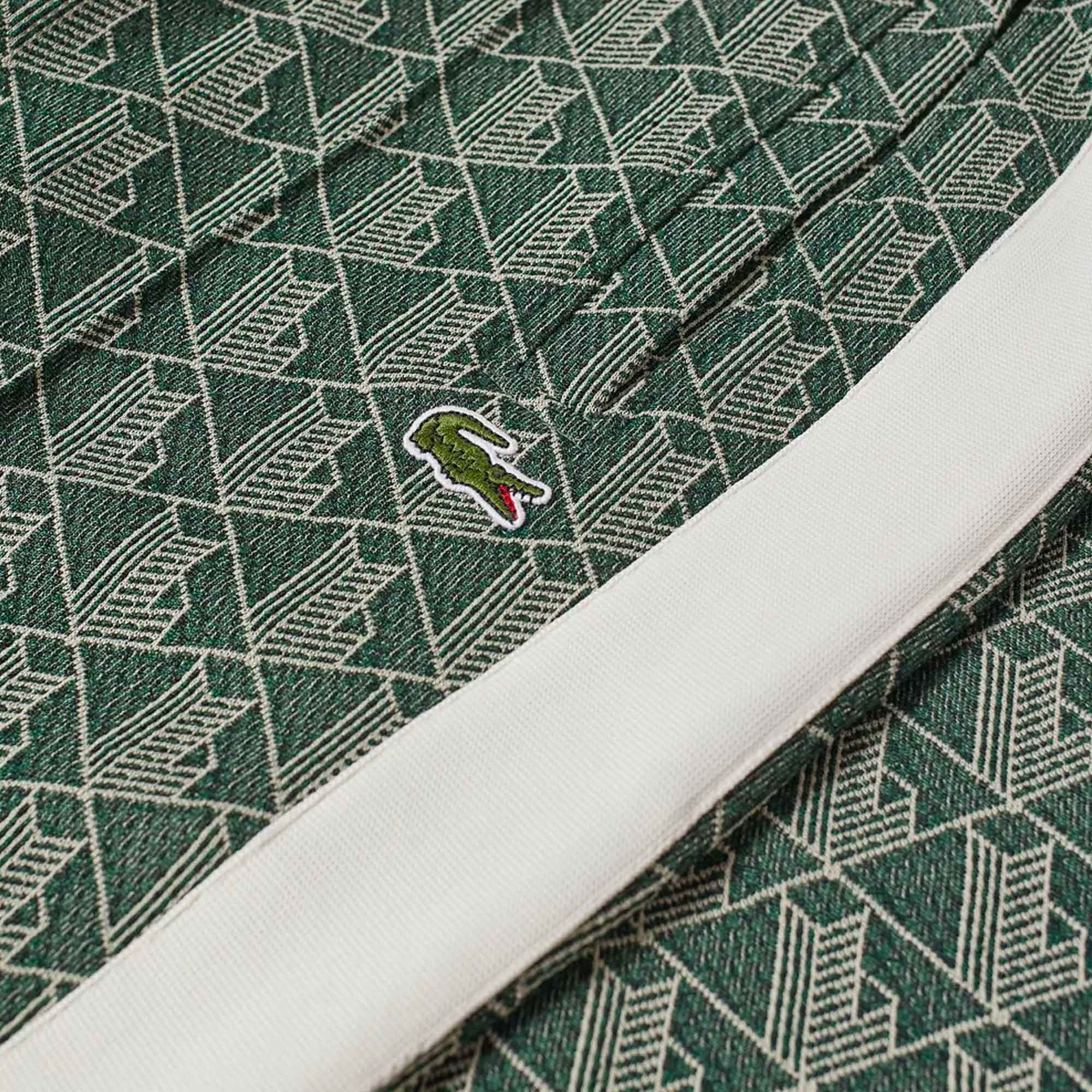 Lacoste Diamond Geometric Track Pant - Vert/Beige