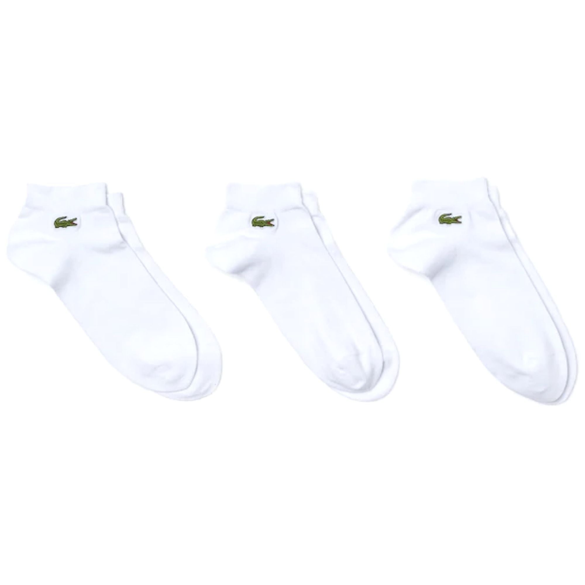Lacoste Low-Cut Socks Three-Pack - White