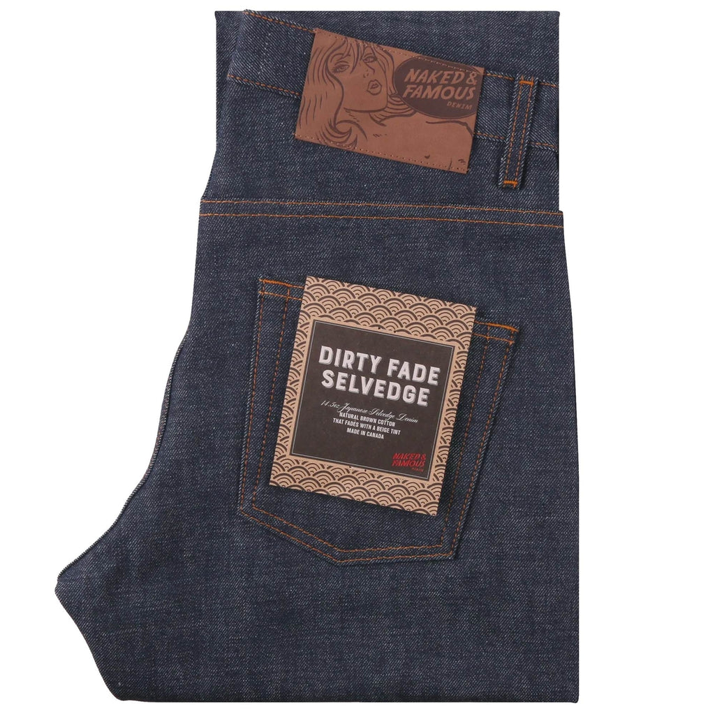 Easy Guy Dirty Fade Selvedge Jeans - Indigo