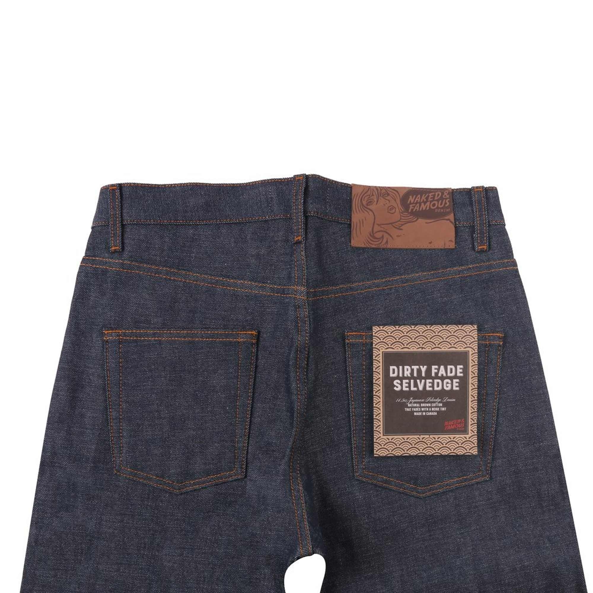 Easy Guy Dirty Fade Selvedge Jeans - Indigo