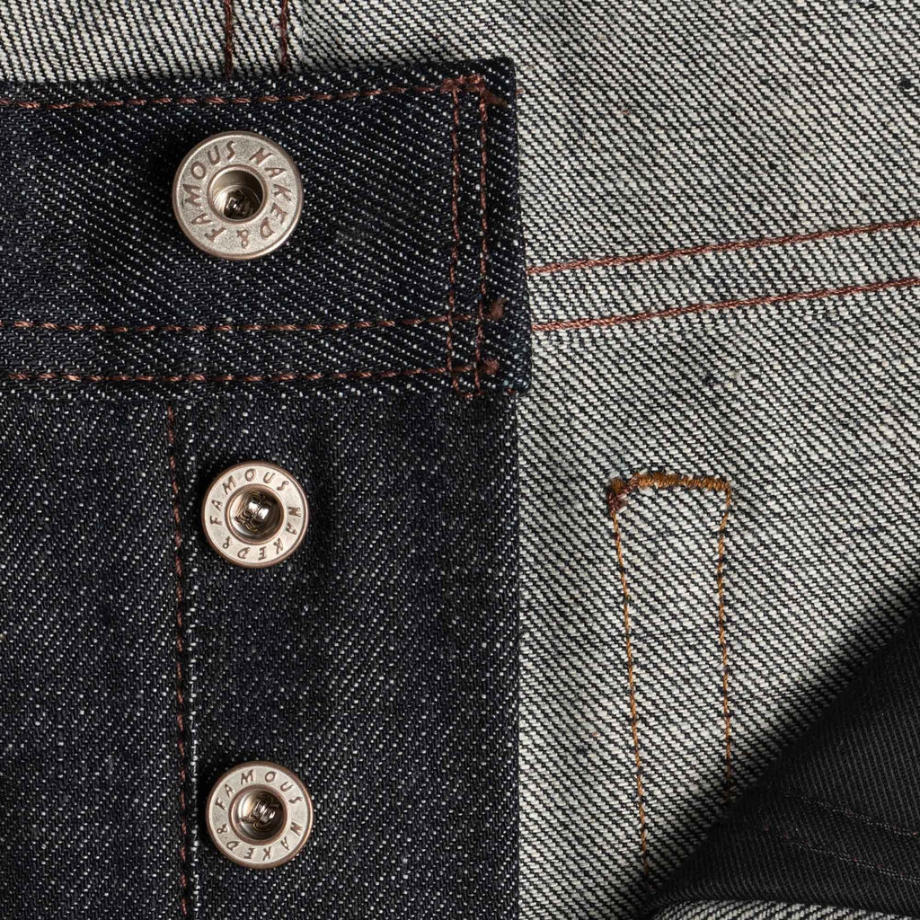 Naked and Famous Denim Weird Guy New Rainbow Core Selvedge - Indigo