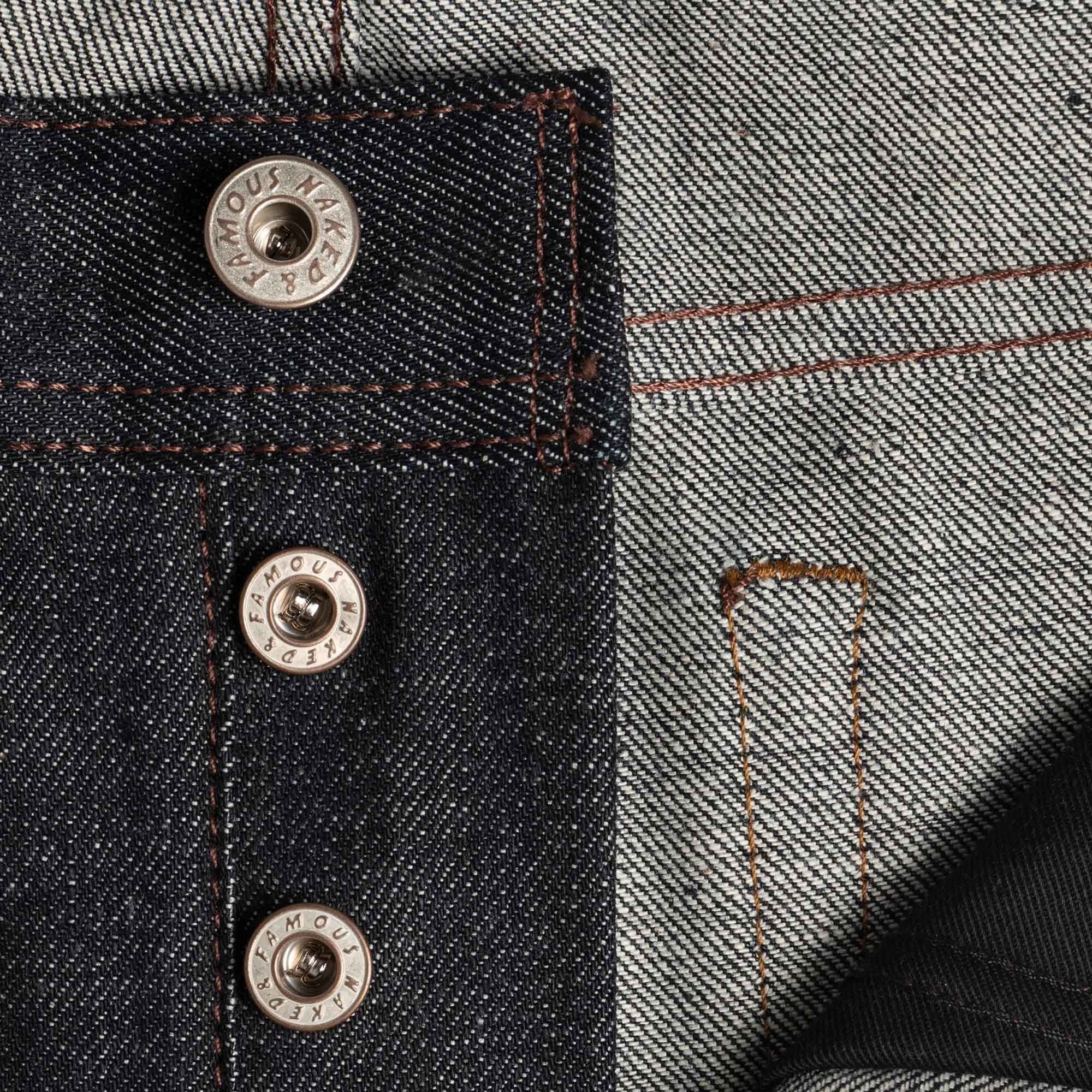 Naked and Famous Denim Weird Guy New Rainbow Core Selvedge - Indigo