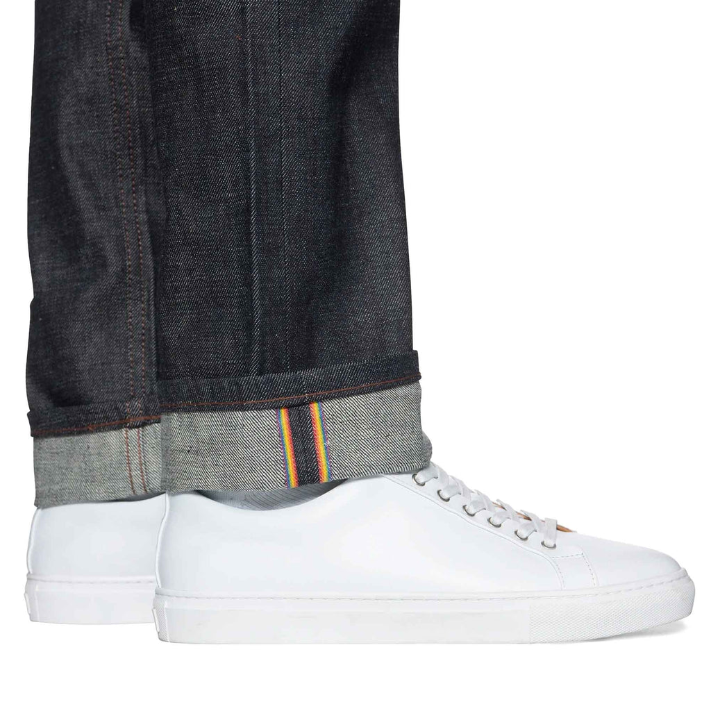 Naked and Famous Denim Weird Guy New Rainbow Core Selvedge - Indigo