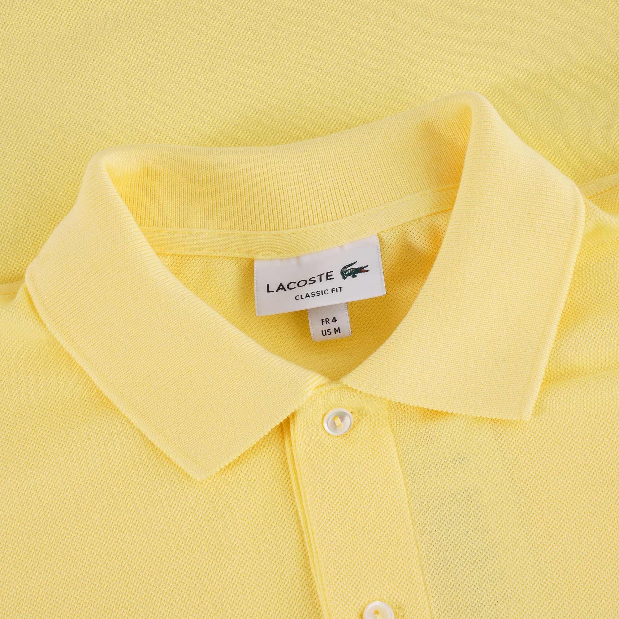 Lacoste Classic Pique Polo Shirt  - Yellow