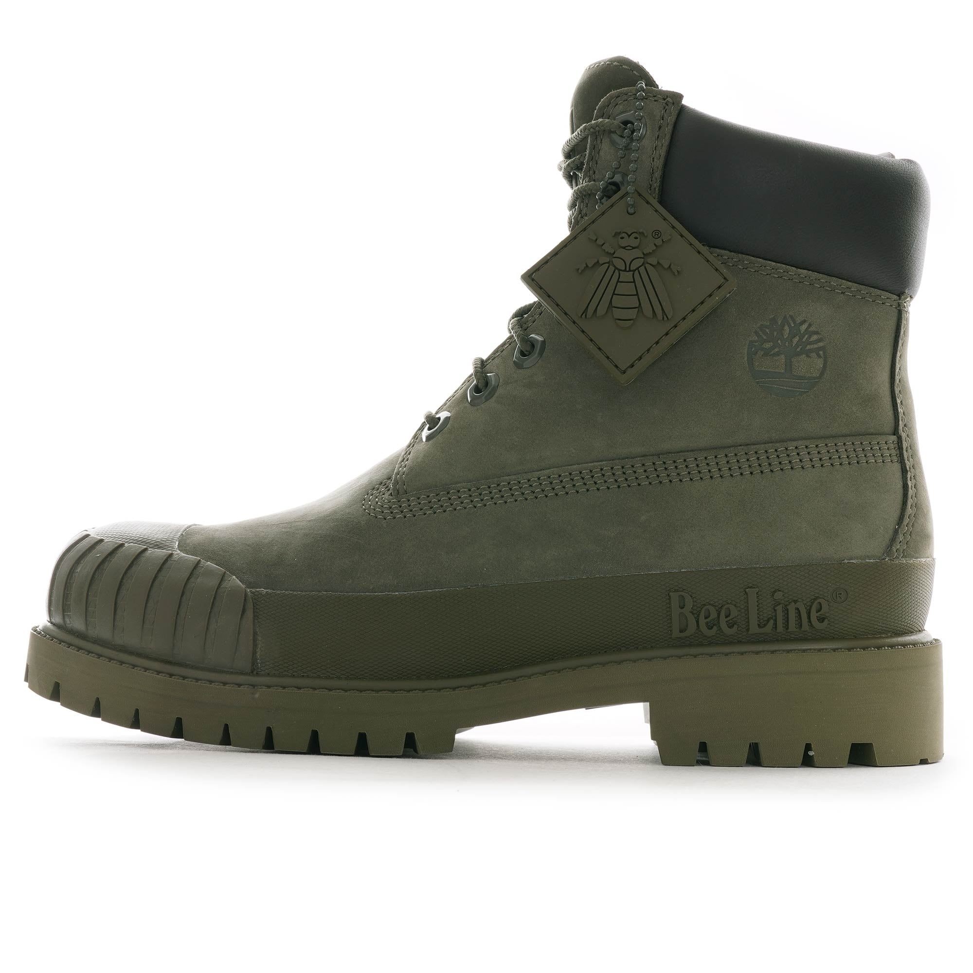 x Beeline Premium 6 Inch Waterproof Boot - Green/Khaki
