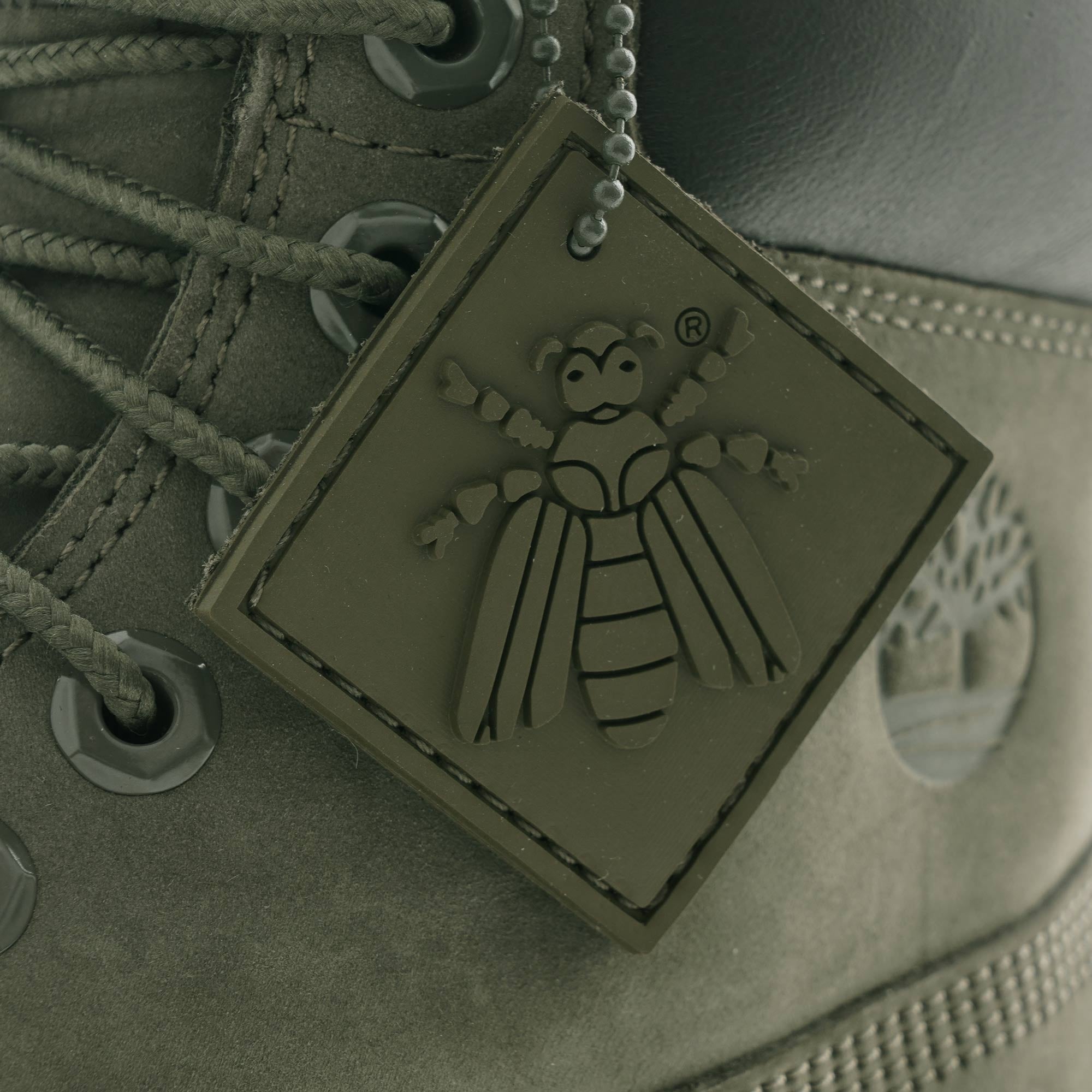 x Beeline Premium 6 Inch Waterproof Boot - Green/Khaki