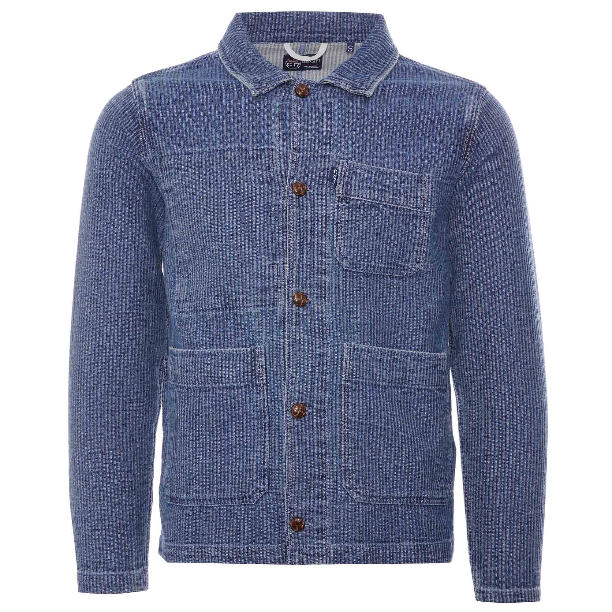 C17 Jeans Chore Jacket Japanese Denim - Light Blue