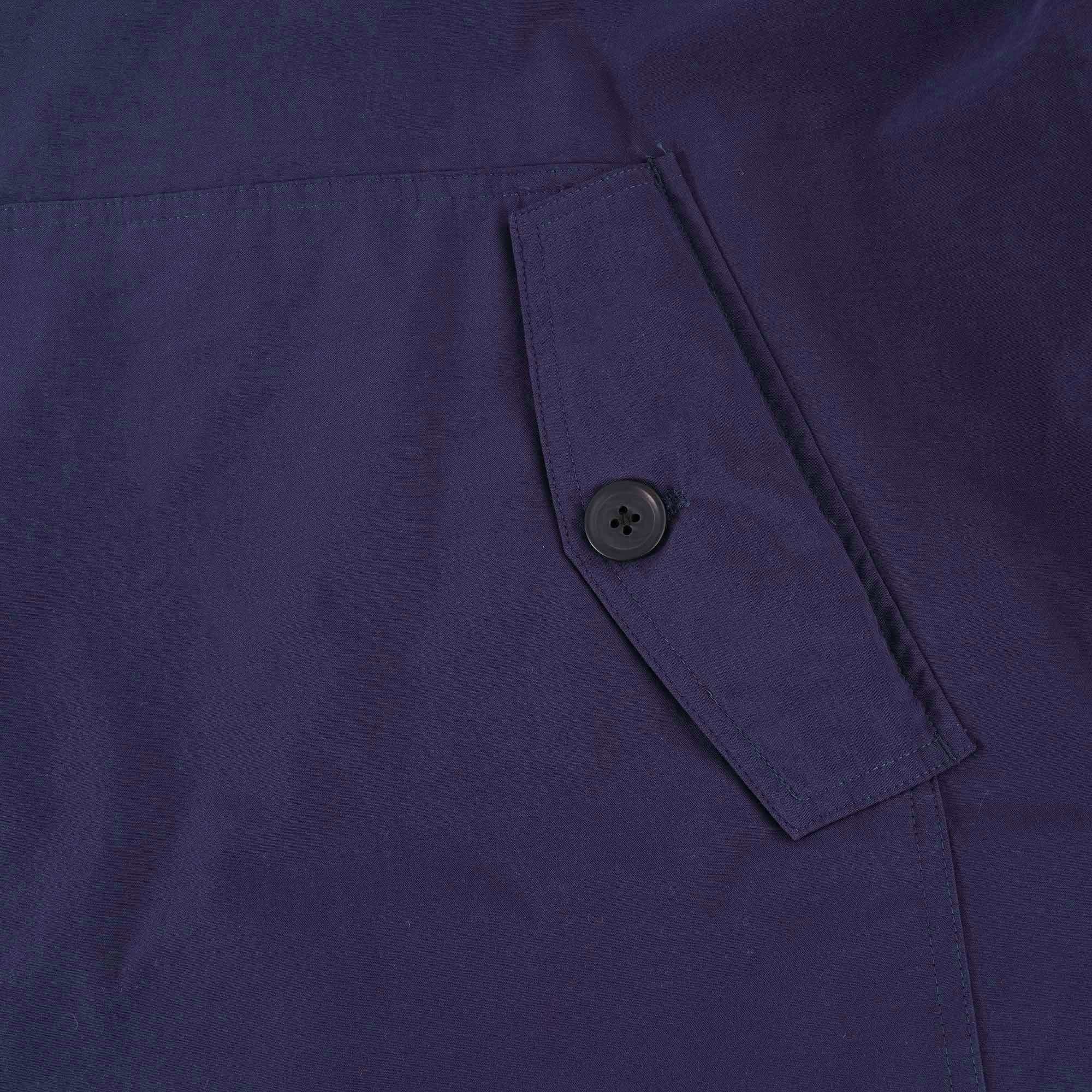 C17 Jeans Solid Mock Jacket - Navy