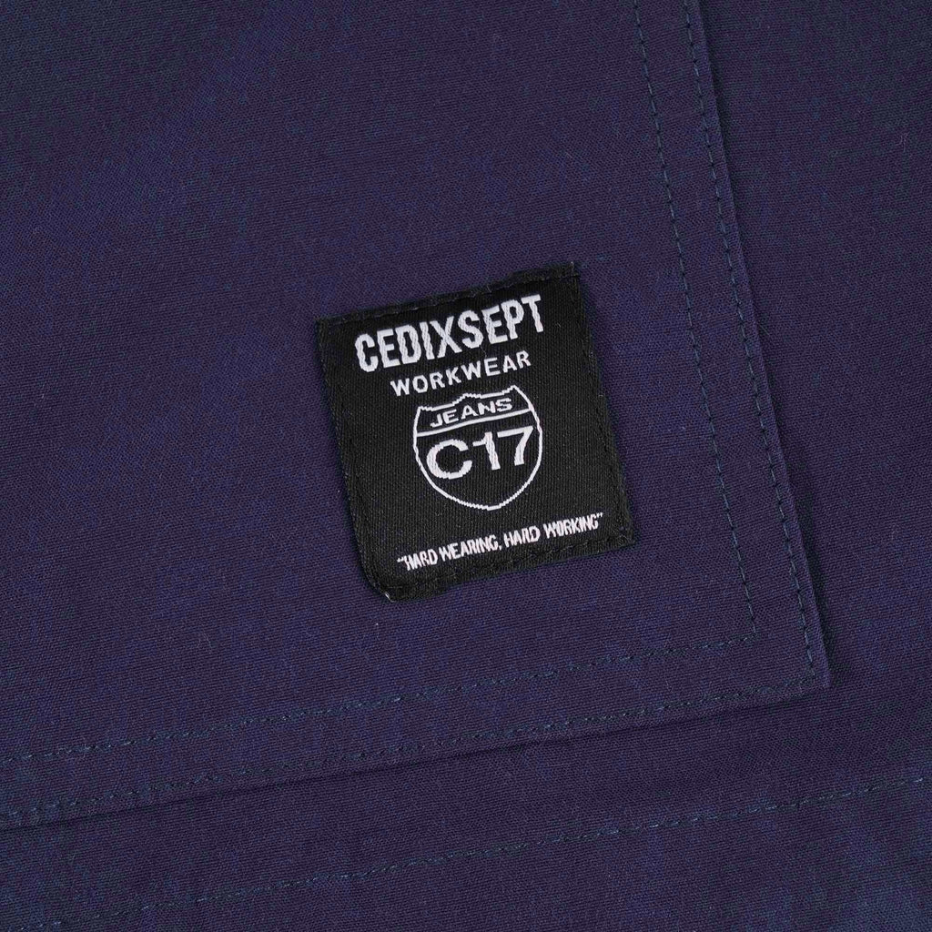C17 Jeans Solid Mock Jacket - Navy