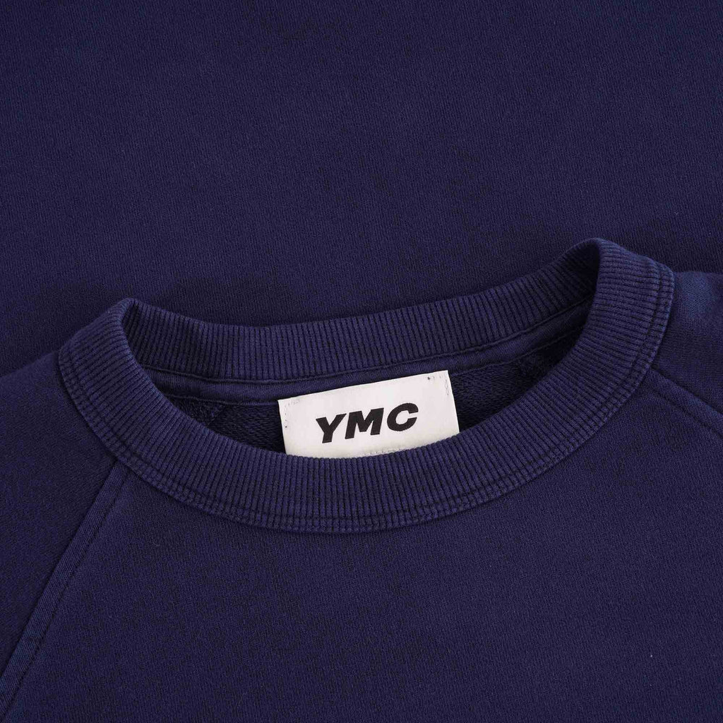 YMC Schrank Cotton Raglan Sweatshirt - Navy