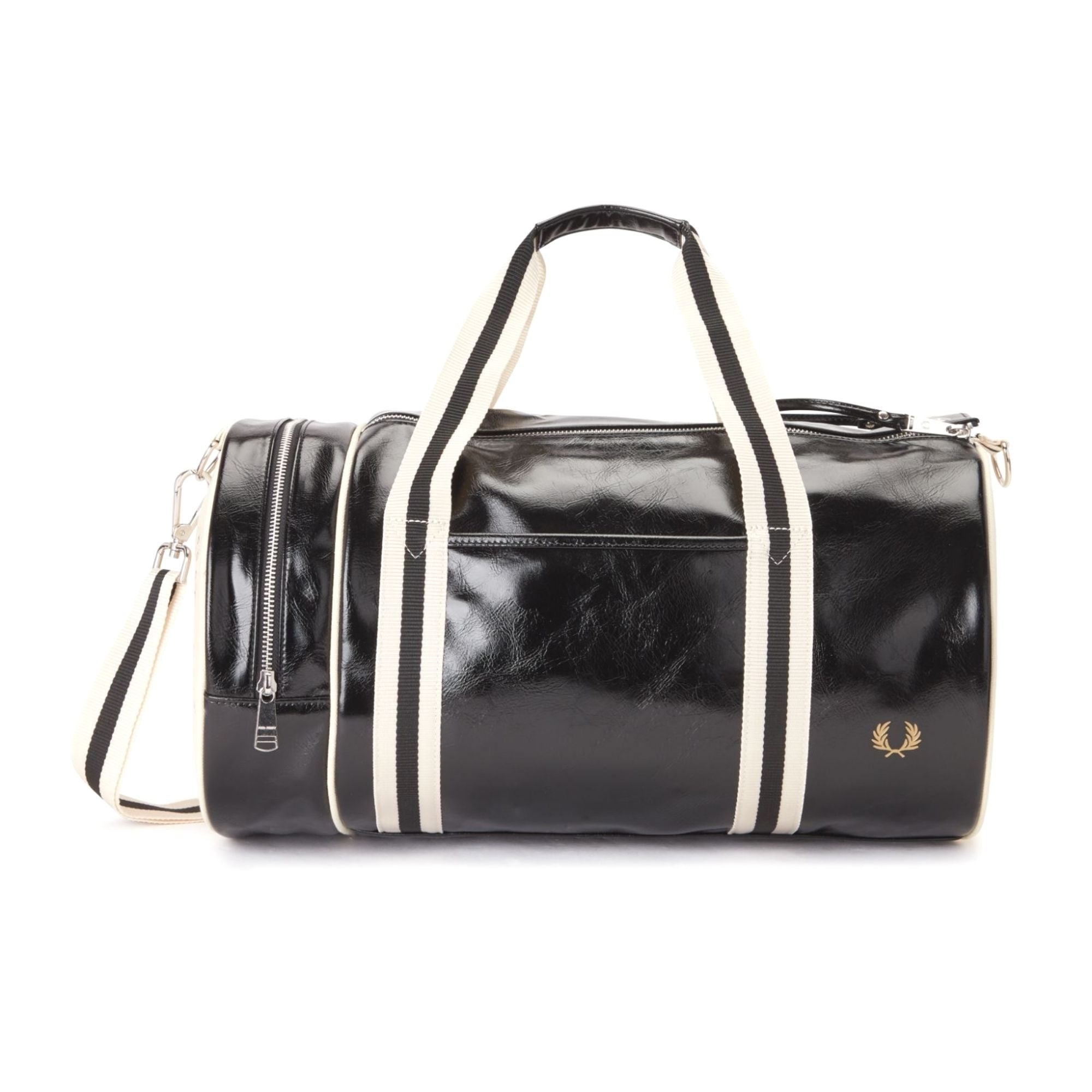 Fred Perry Classic Barrel Bag - Black/Ecru