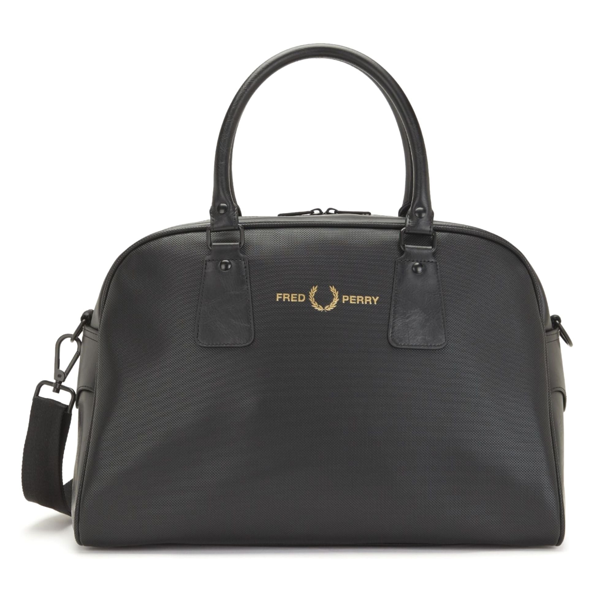 Fred Perry Pique Textured Grip Holdall Bag - Black