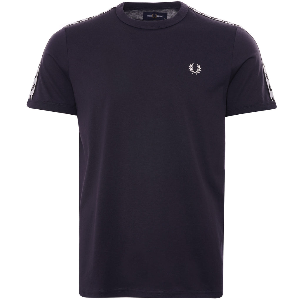 Fred Perry Taped Ringer T-Shirt - Graphite
