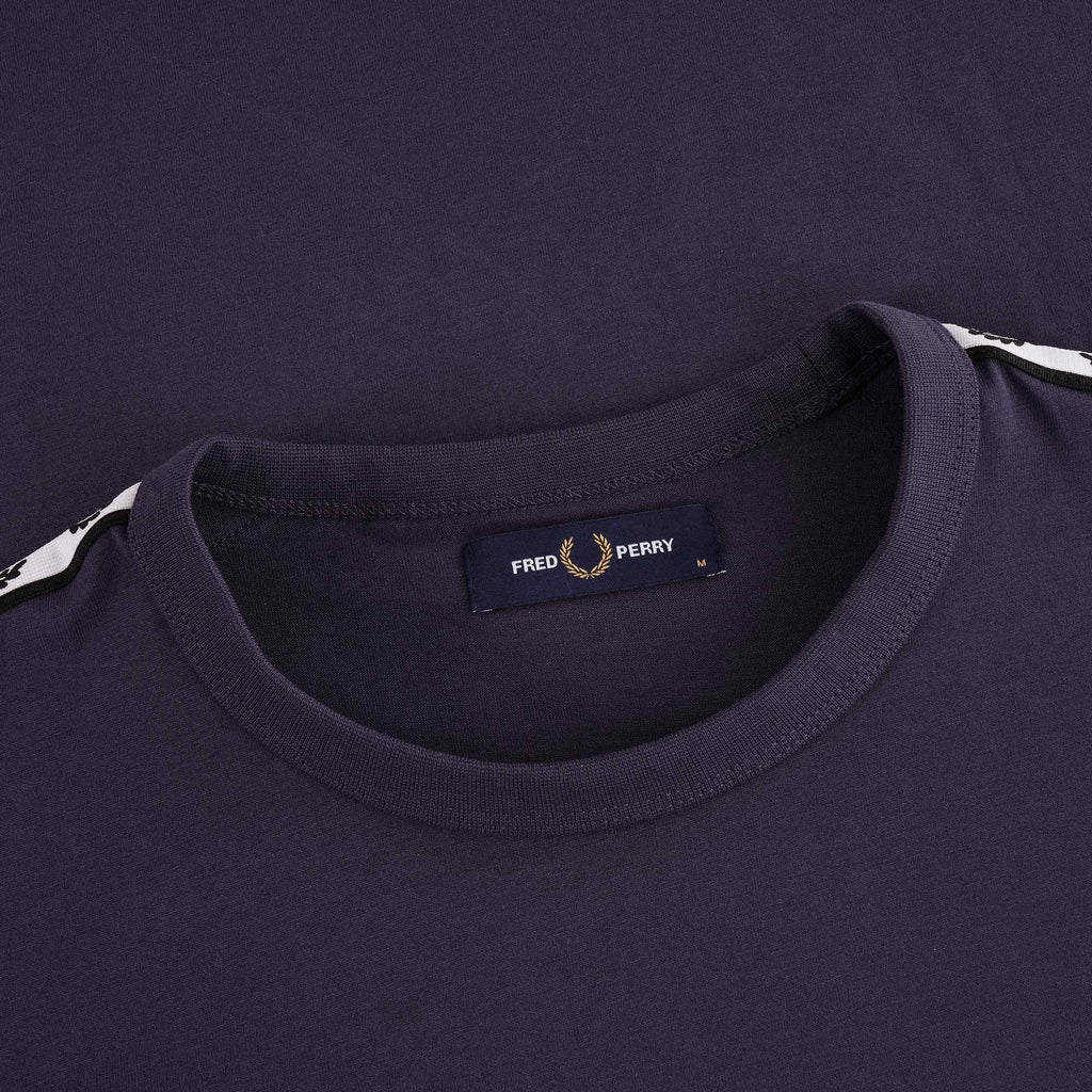 Fred Perry Taped Ringer T-Shirt - Graphite