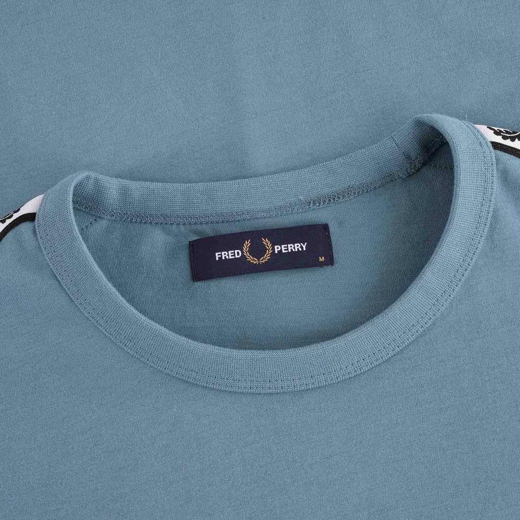 Fred Perry Taped Ringer T-Shirt - Ash Blue