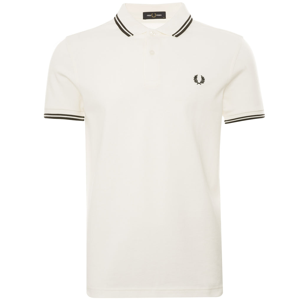 Fred Perry M3600 Twin Tipped Polo - Ecru