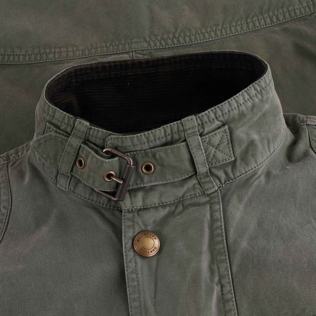 Belstaff Racemaster Cotton Jacket - Pewter Green