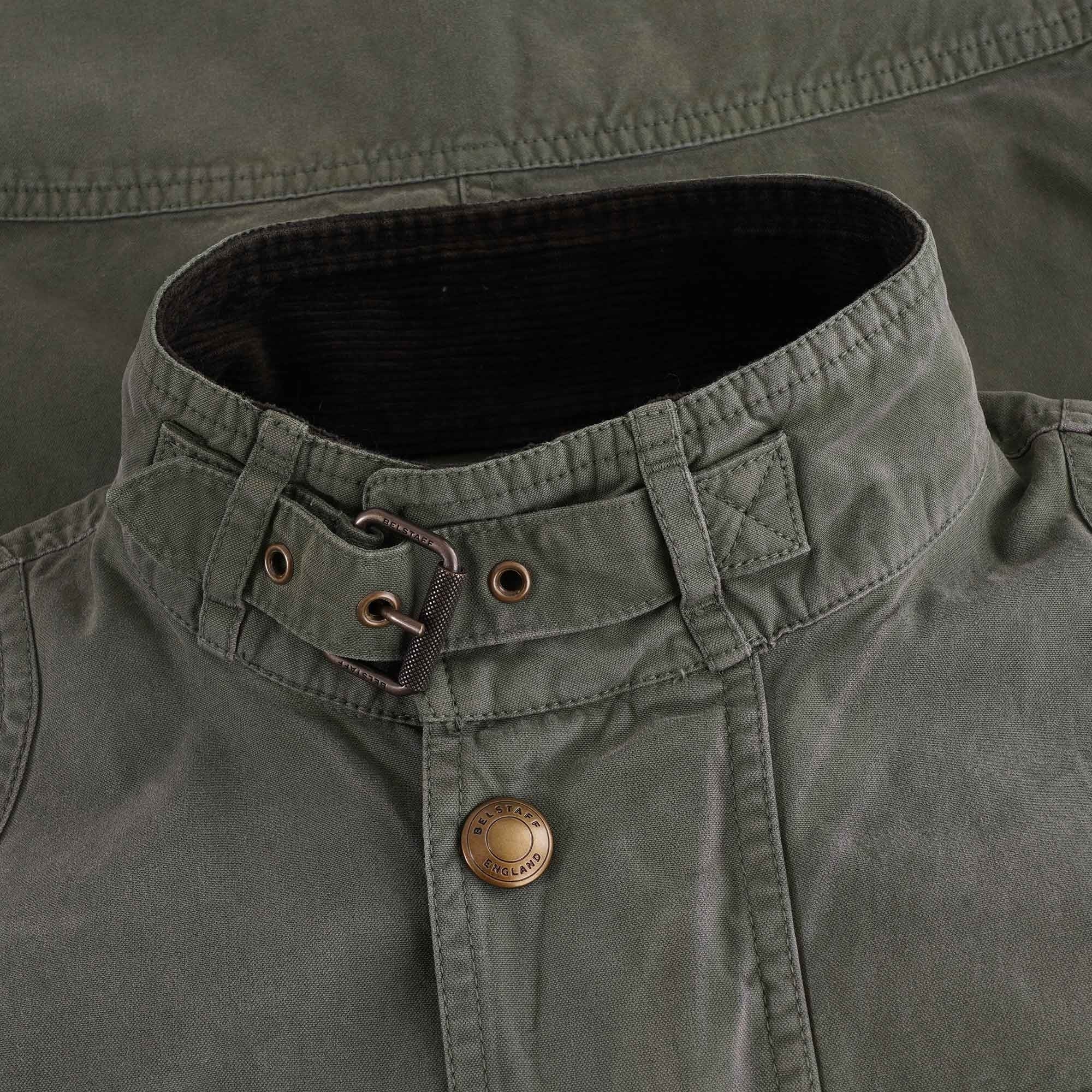 Belstaff Racemaster Cotton Jacket - Pewter Green