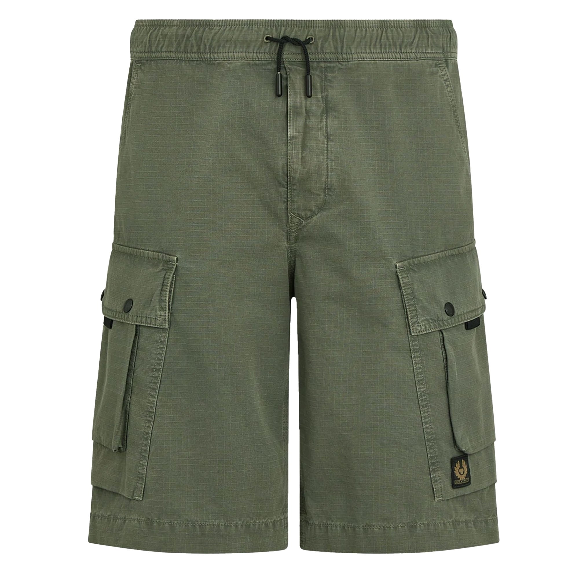 Belstaff Tactical Cargo Shorts - Ripstop Pewter Green