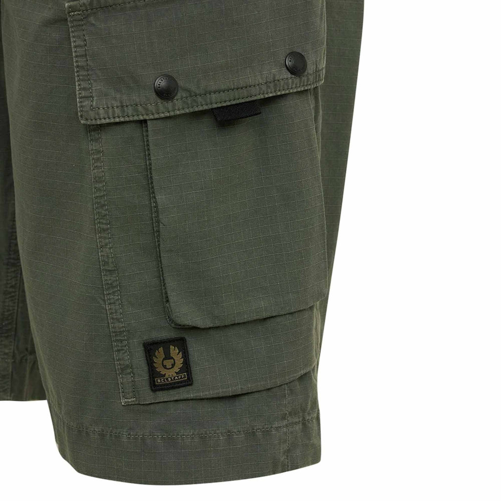 Belstaff Tactical Cargo Shorts - Ripstop Pewter Green