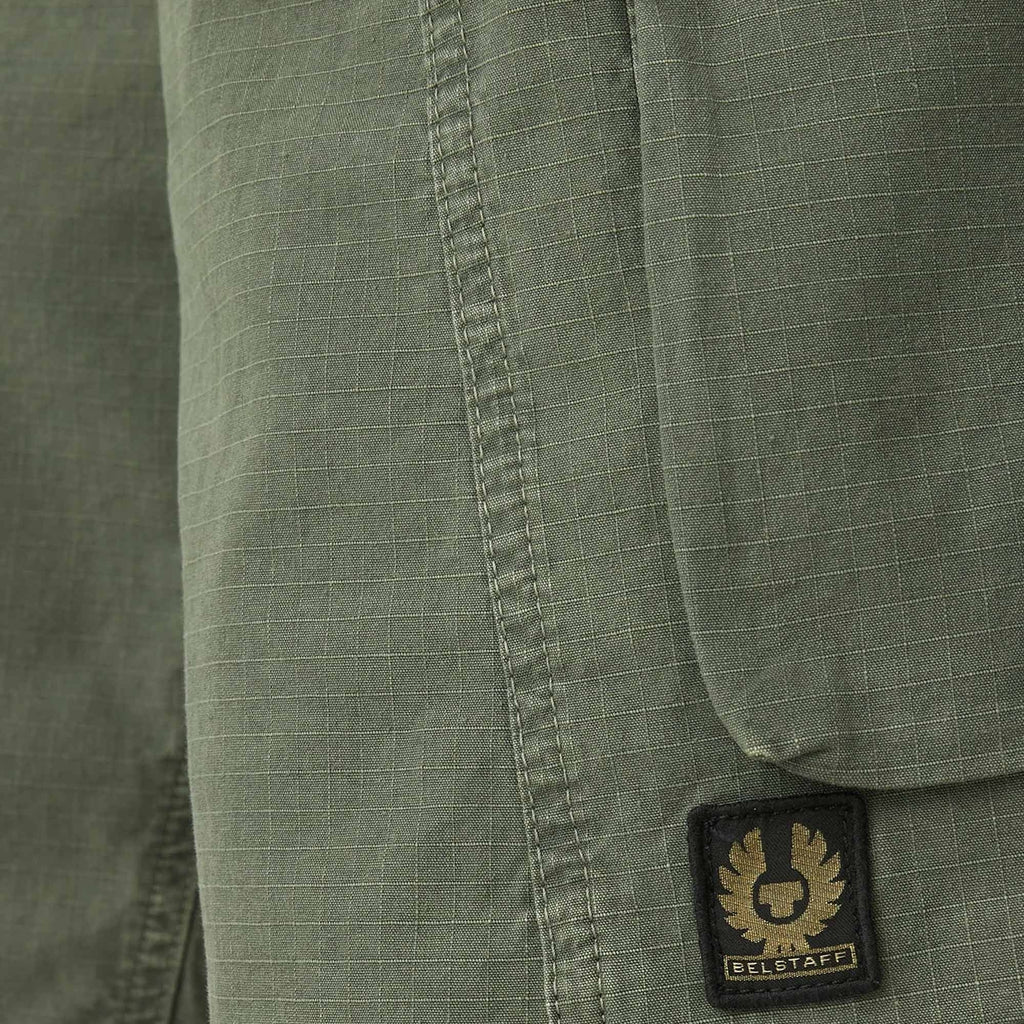 Belstaff Tactical Cargo Shorts - Ripstop Pewter Green