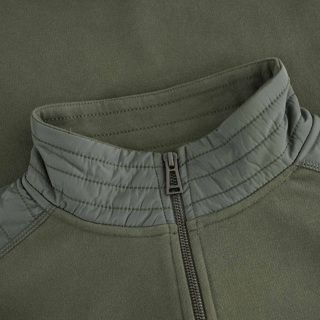 Jaxon Quarter Zip Sweatshirt - Pewter Green