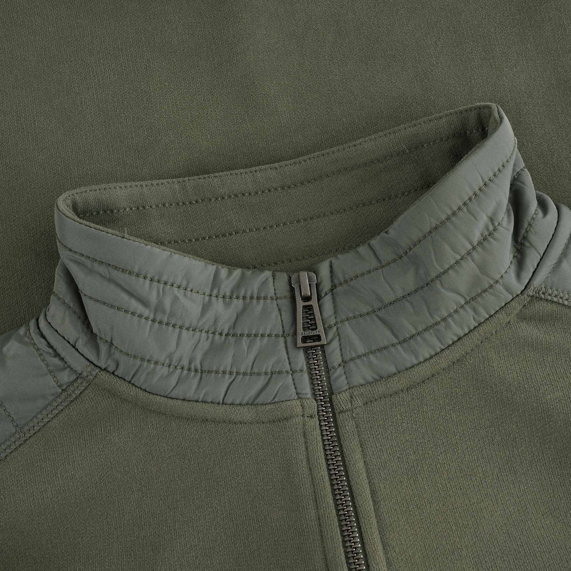 Jaxon Quarter Zip Sweatshirt - Pewter Green